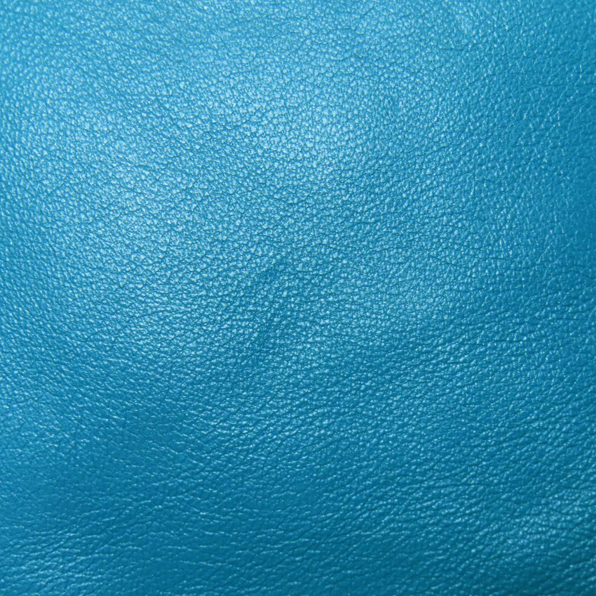 Miu Miu Blue Leather Shoulder Bag (Pre-Owned)