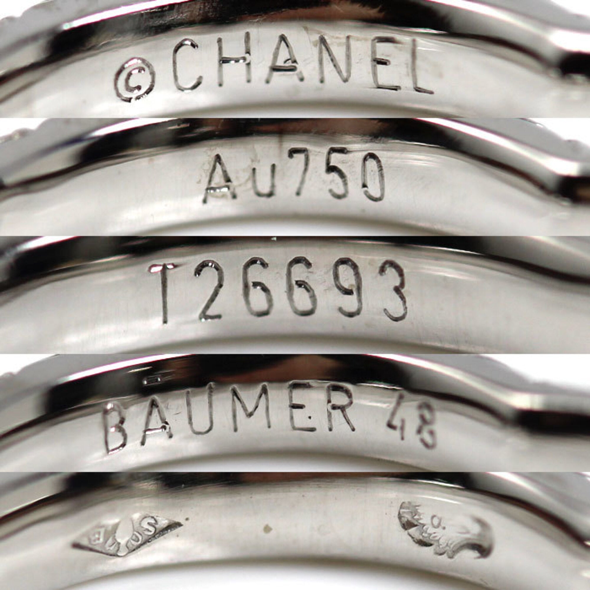 Chanel White Gold (18K) Band Ring (Pre-Owned)