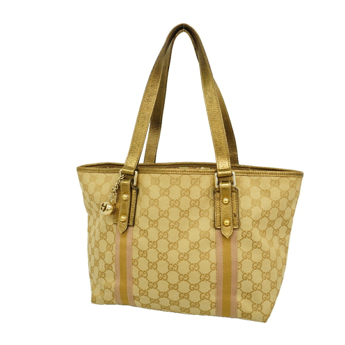 Gucci Beige Canvas Tote Bag (Pre-Owned)