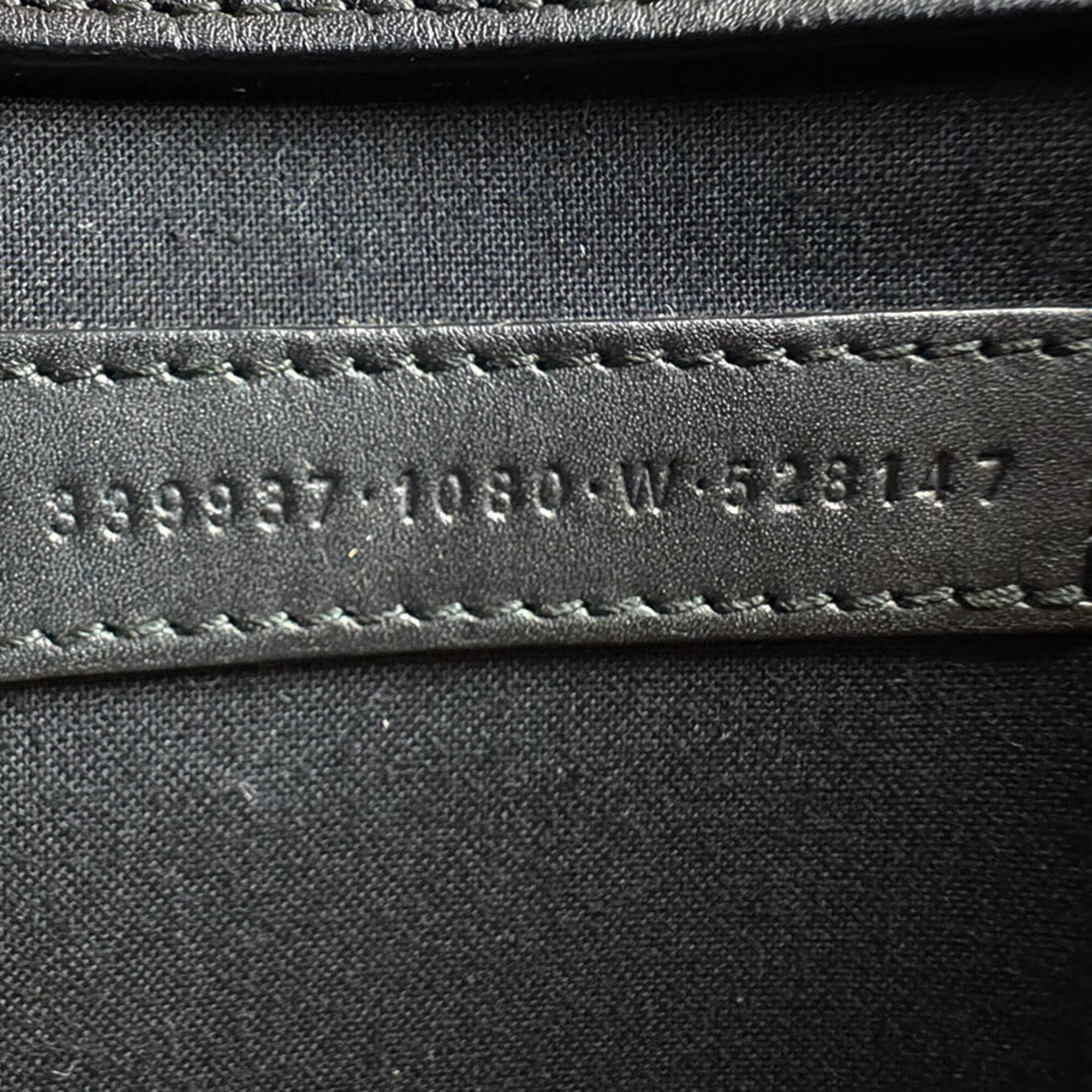 Balenciaga Black Ivory Canvas Leather Shoulder Bag (Pre-Owned)