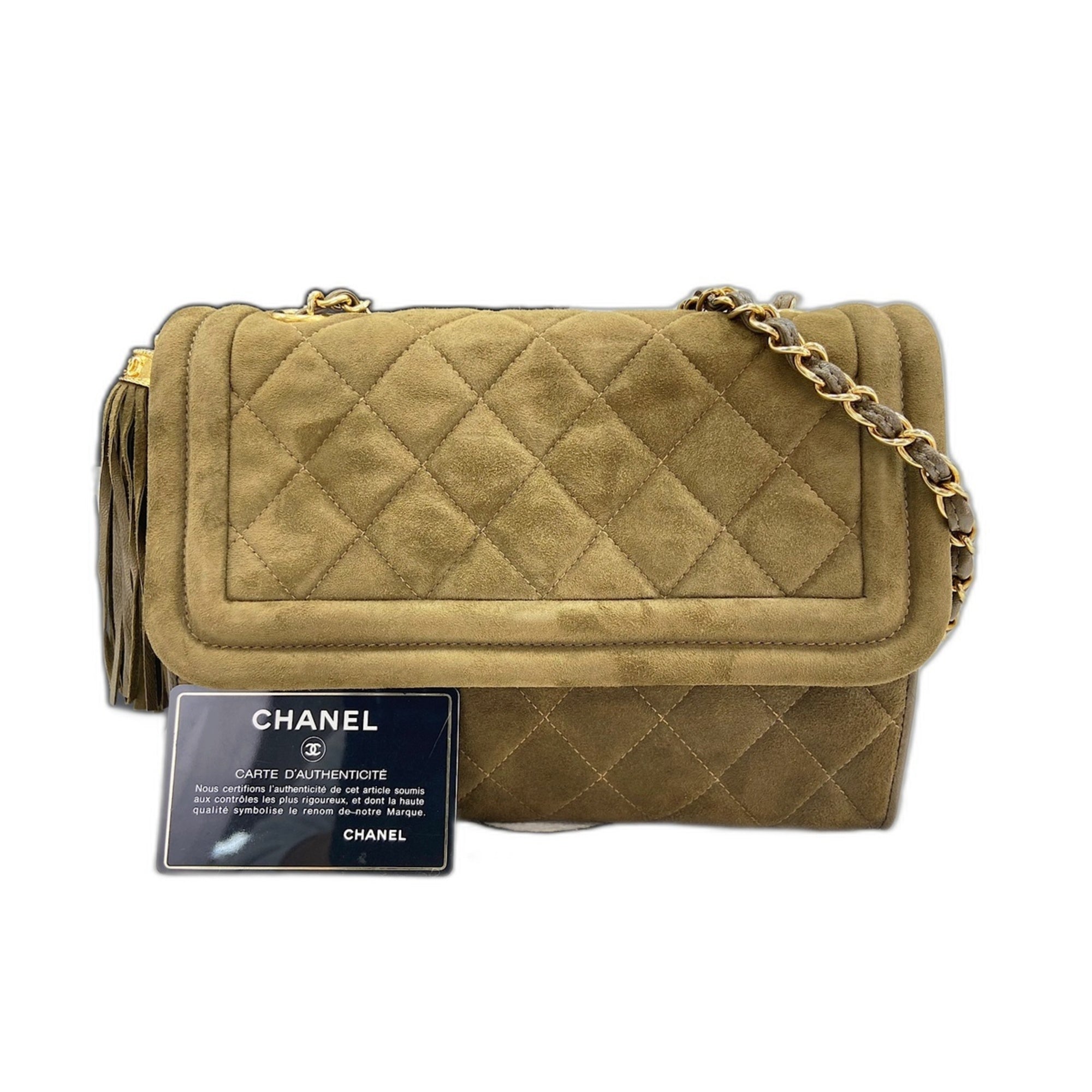 Chanel Green Shoulder Bag (Pre-Owned)