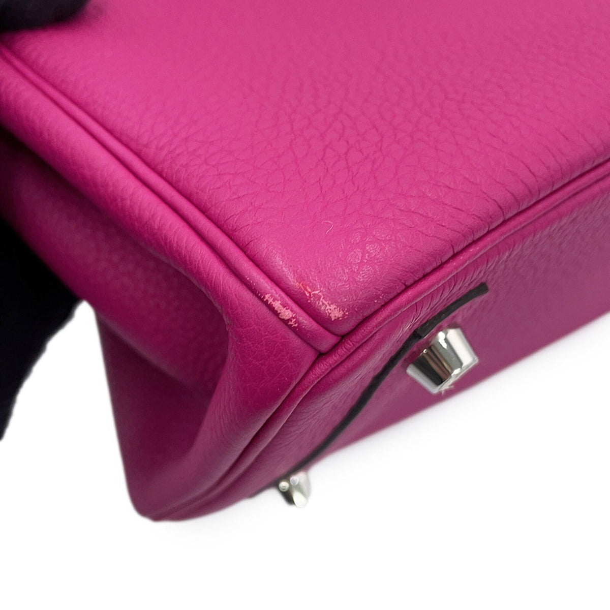 Hermes Rose Purple Togo Leather Handbag (Pre-Owned)
