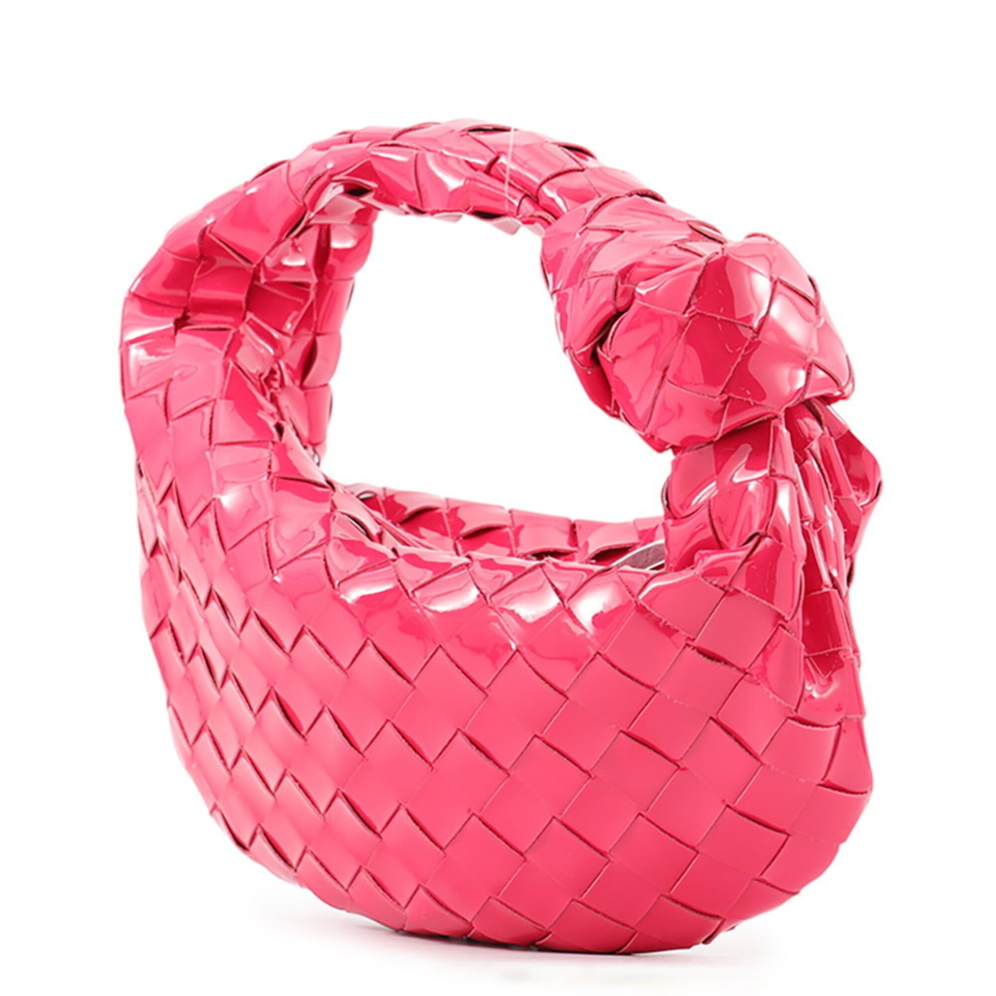 Bottega Veneta Pink Patent Leather Handbag (Pre-Owned)