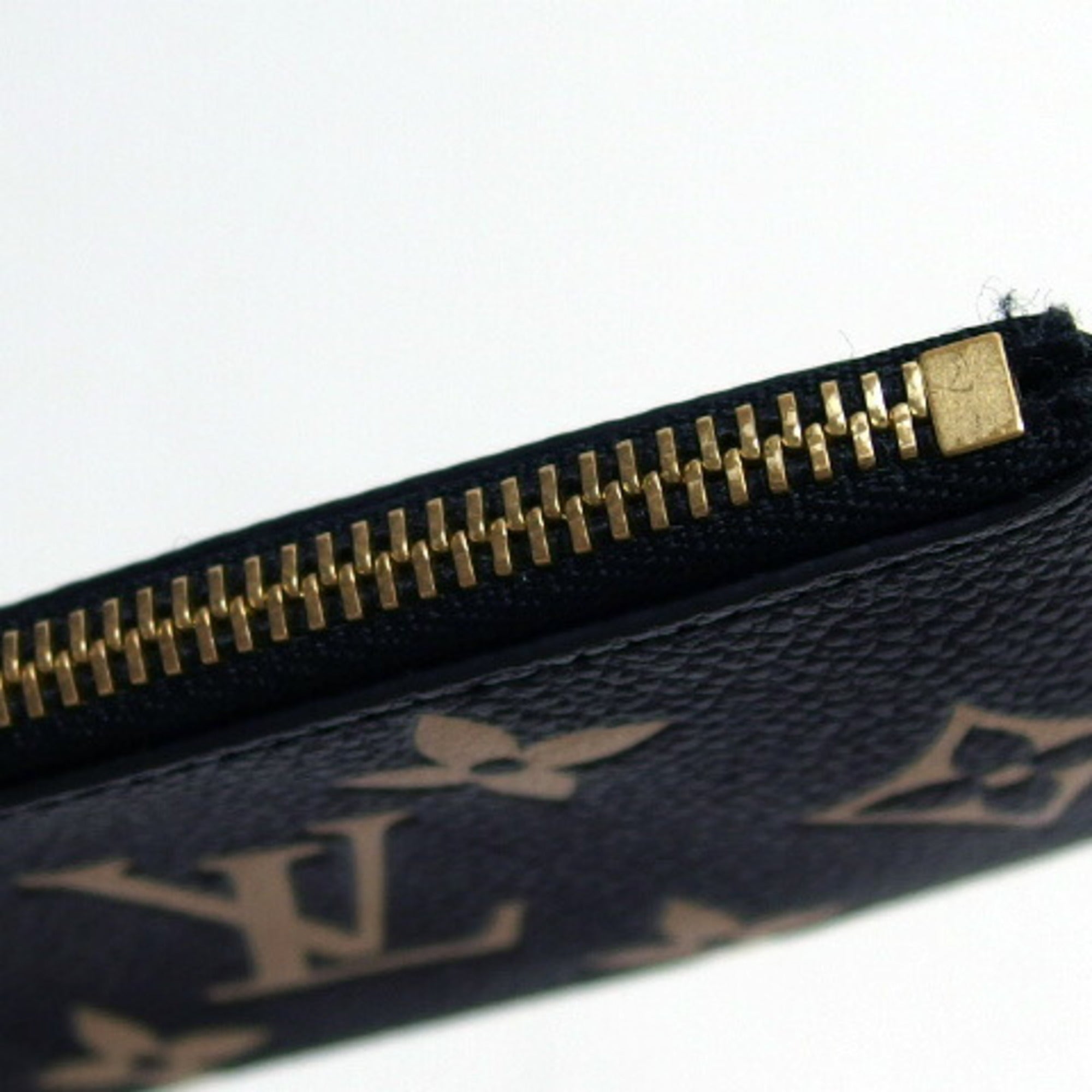 Louis Vuitton Monogram Empreinte Beige Bicolor Black Monogram Noir Monogram Empreinte Coin Purse/Coin Case (Pre-Owned)