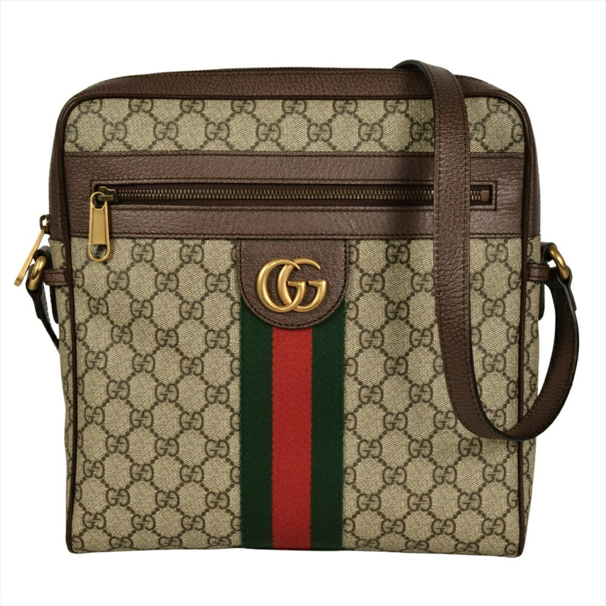 Gucci Brown Gg Supreme Shoulder Bag (Pre-Owned)