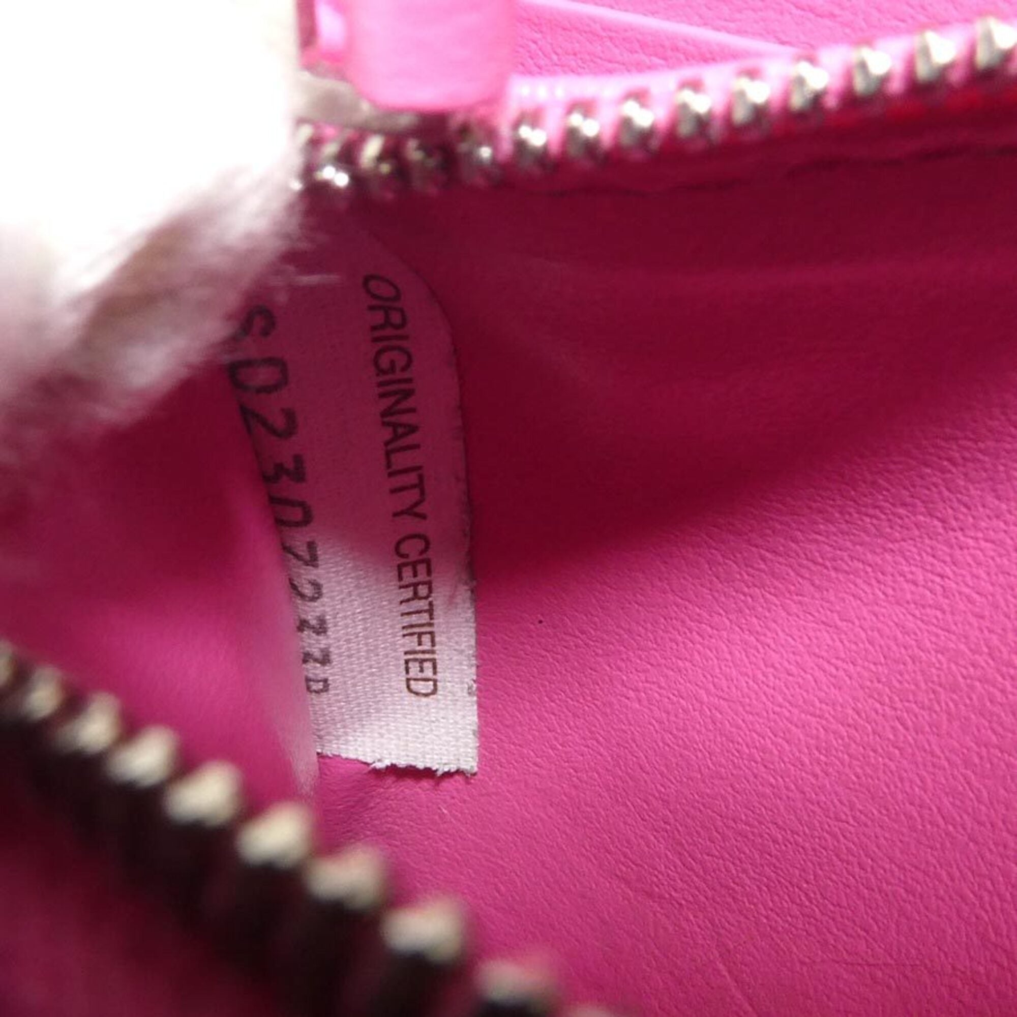 Bottega Veneta Pink Leather Long Wallet (Bi-Fold) (Pre-Owned)