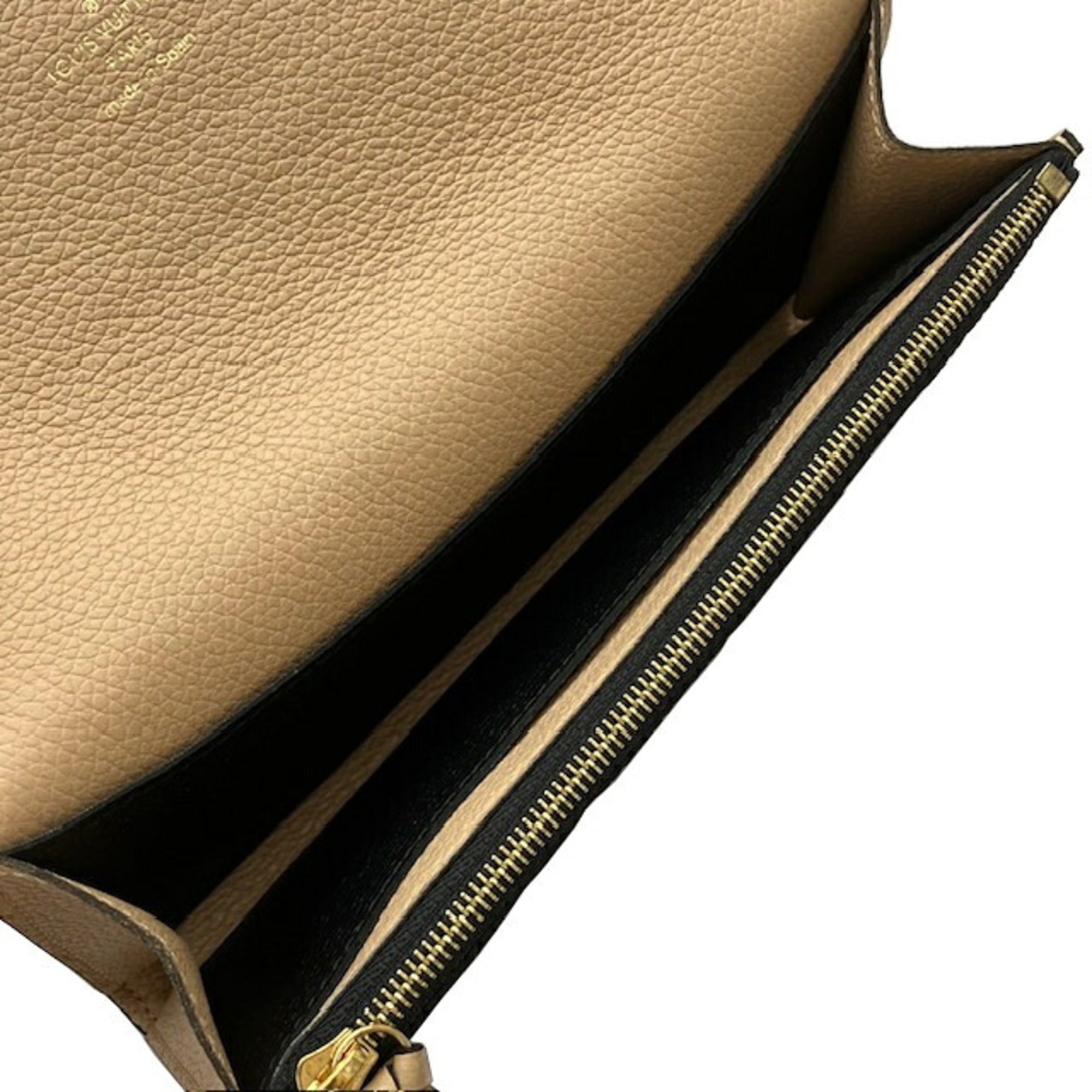 Louis Vuitton Beige Noir Monogram Empreinte Long Wallet (Bi-Fold) (Pre-Owned)