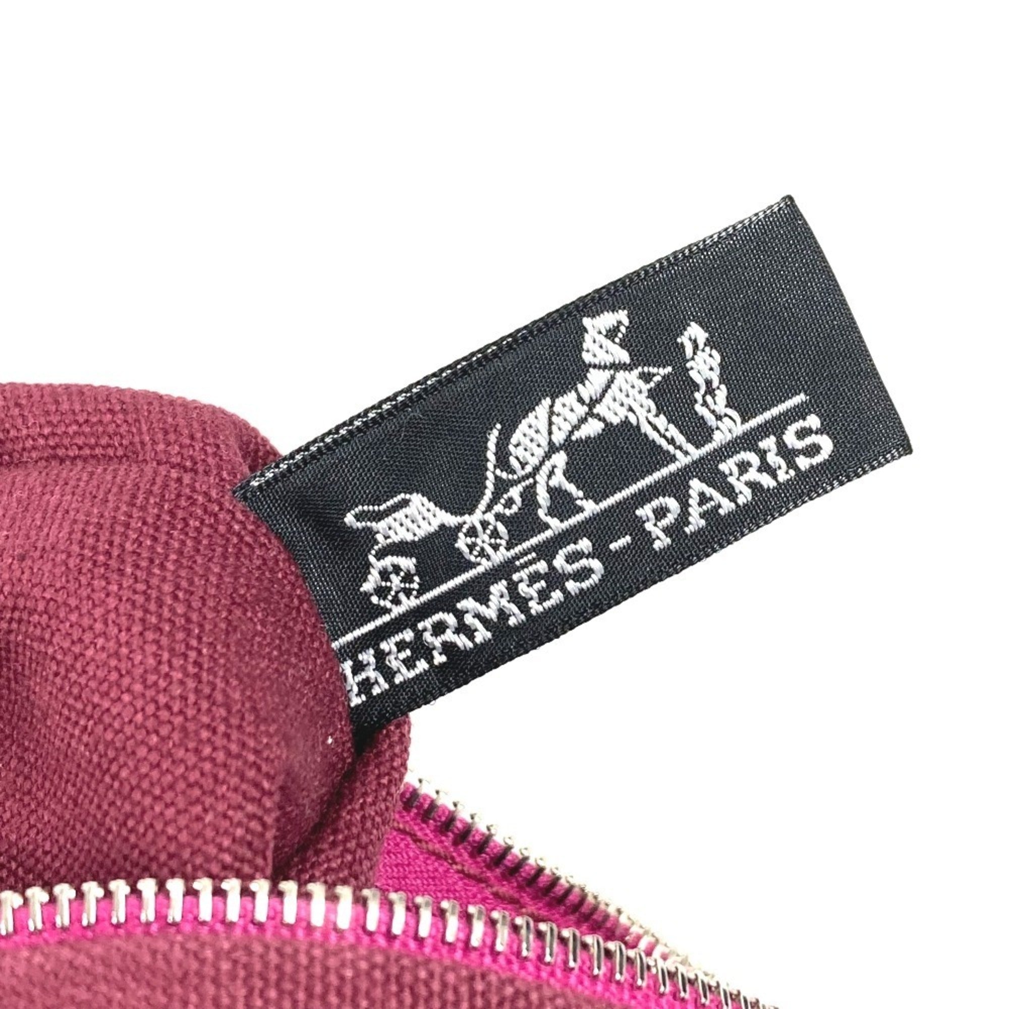 Hermes Black Pink Canvas Shoulder Bag Tote Bag (Pre-Owned)