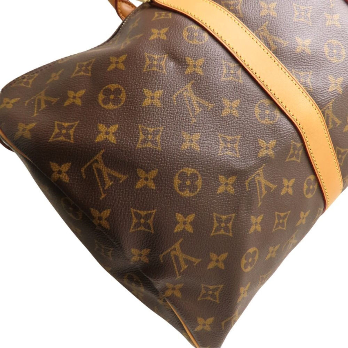 Louis Vuitton Brown Monogram Canvas Boston Bag (Pre-Owned)