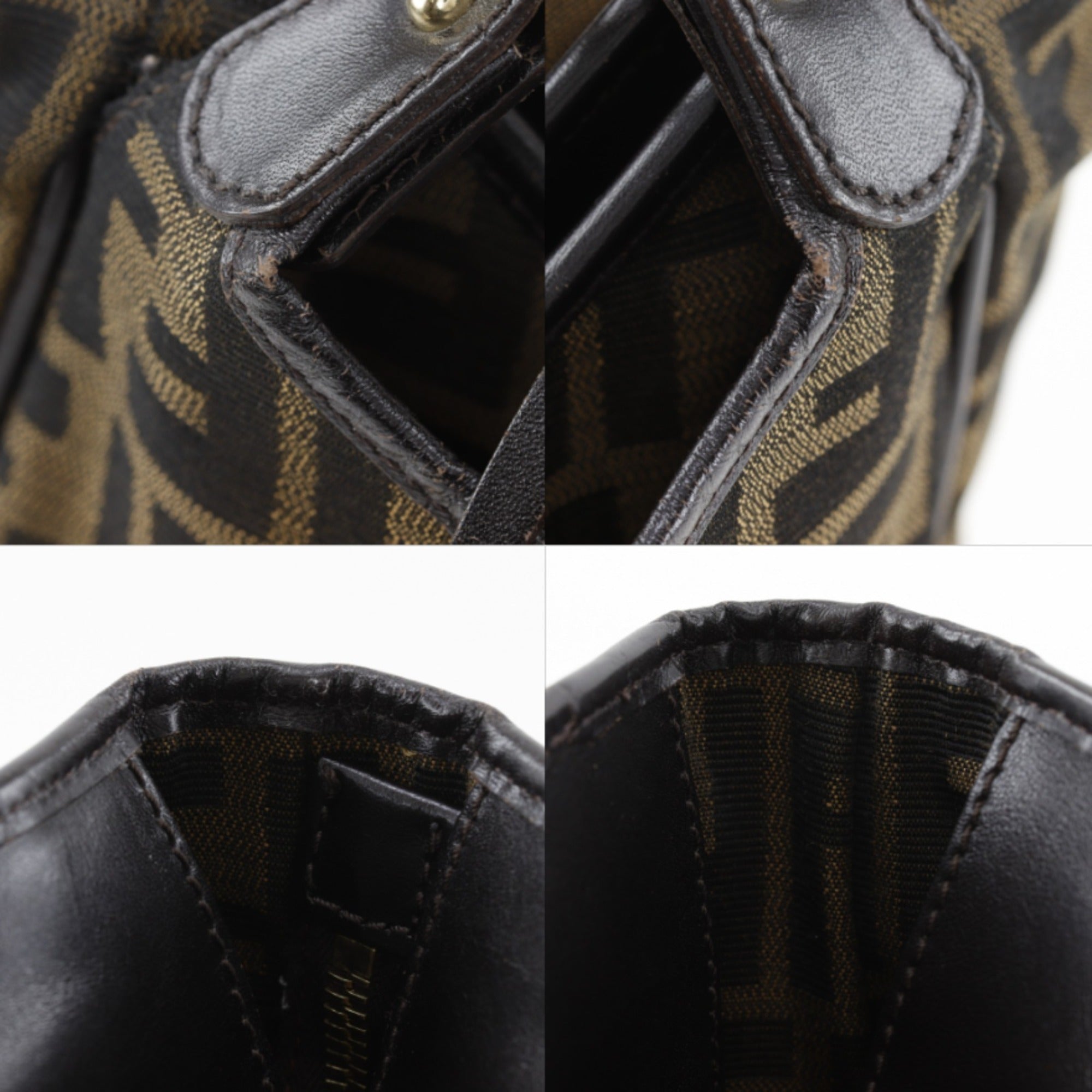 Fendi Zucca Brown Zucca Tote Bag (Pre-Owned)