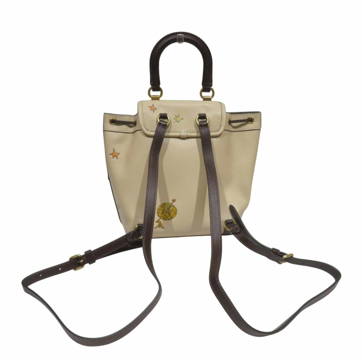 Coach Dark Brown Light Beige Leather (Pre-Owned)