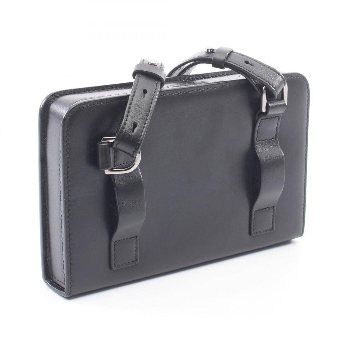 Christian Dior Black Leather Handbag Shoulder Bag (Pre-Owned)