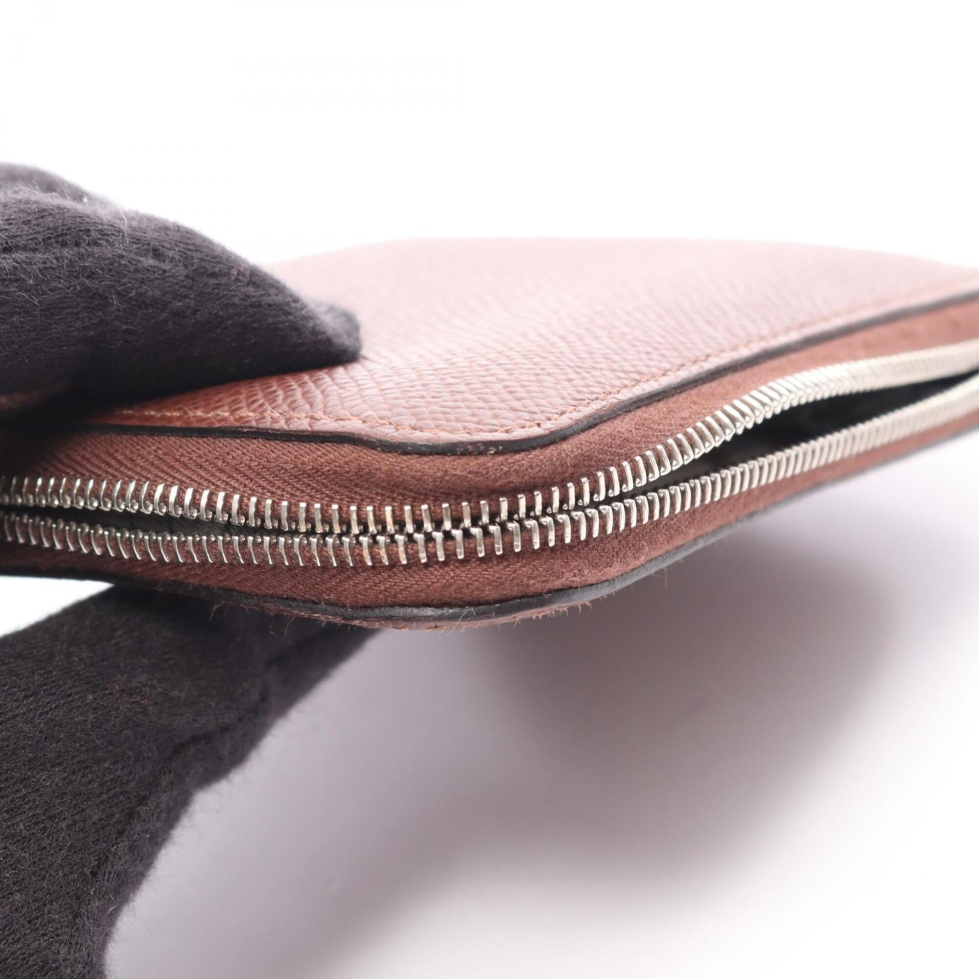 Hermes Brown Epsom Leather Coin Purse/Coin Case (Pre-Owned)