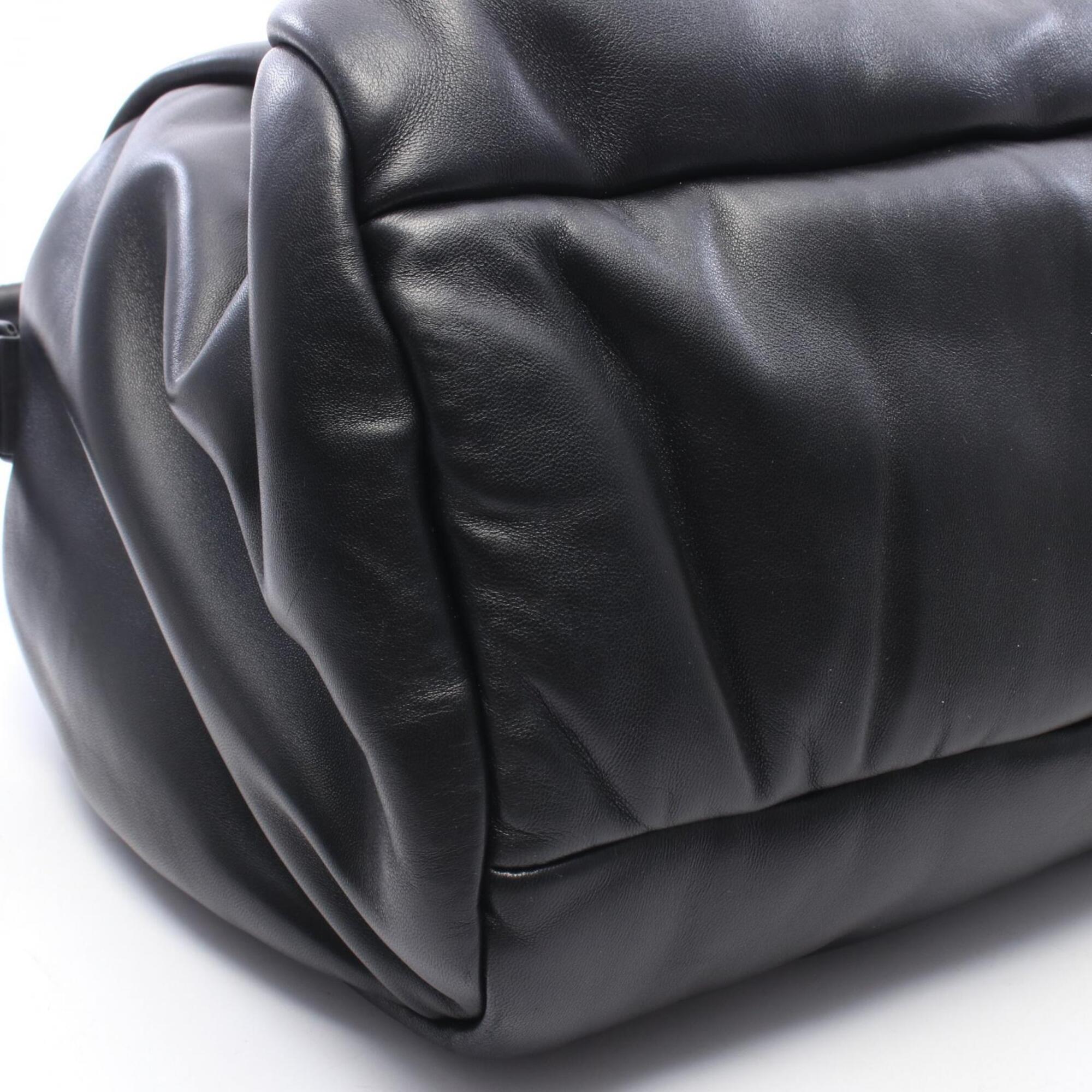 Saint Laurent Black Leather Boston Bag Handbag (Pre-Owned)