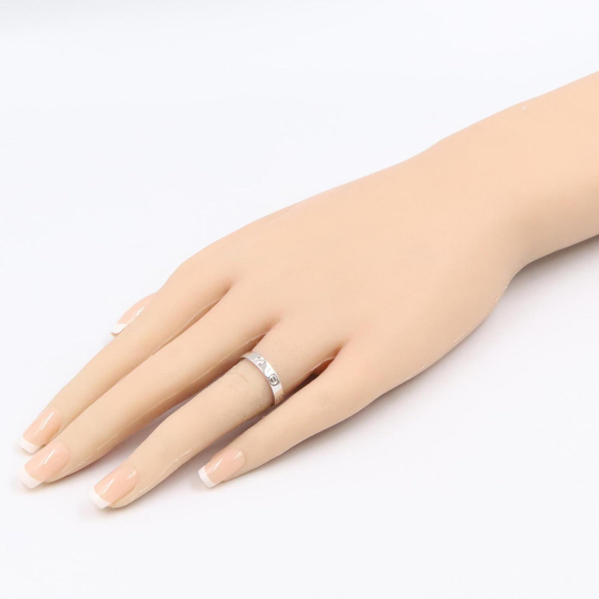 Cartier Silver Clear White Gold (18K) Band Ring (Pre-Owned)