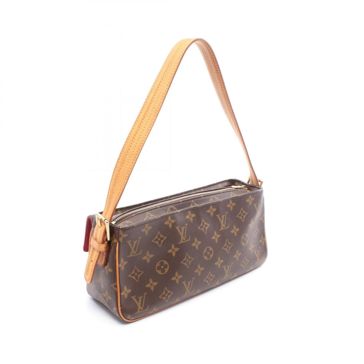 Louis Vuitton Brown Pvc Leather Handbag Shoulder Bag (Pre-Owned)