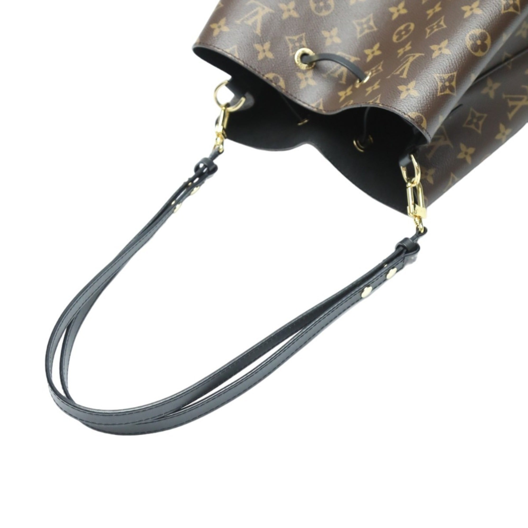 Louis Vuitton Brown Noir Monogram Canvas Shoulder Bag (Pre-Owned)