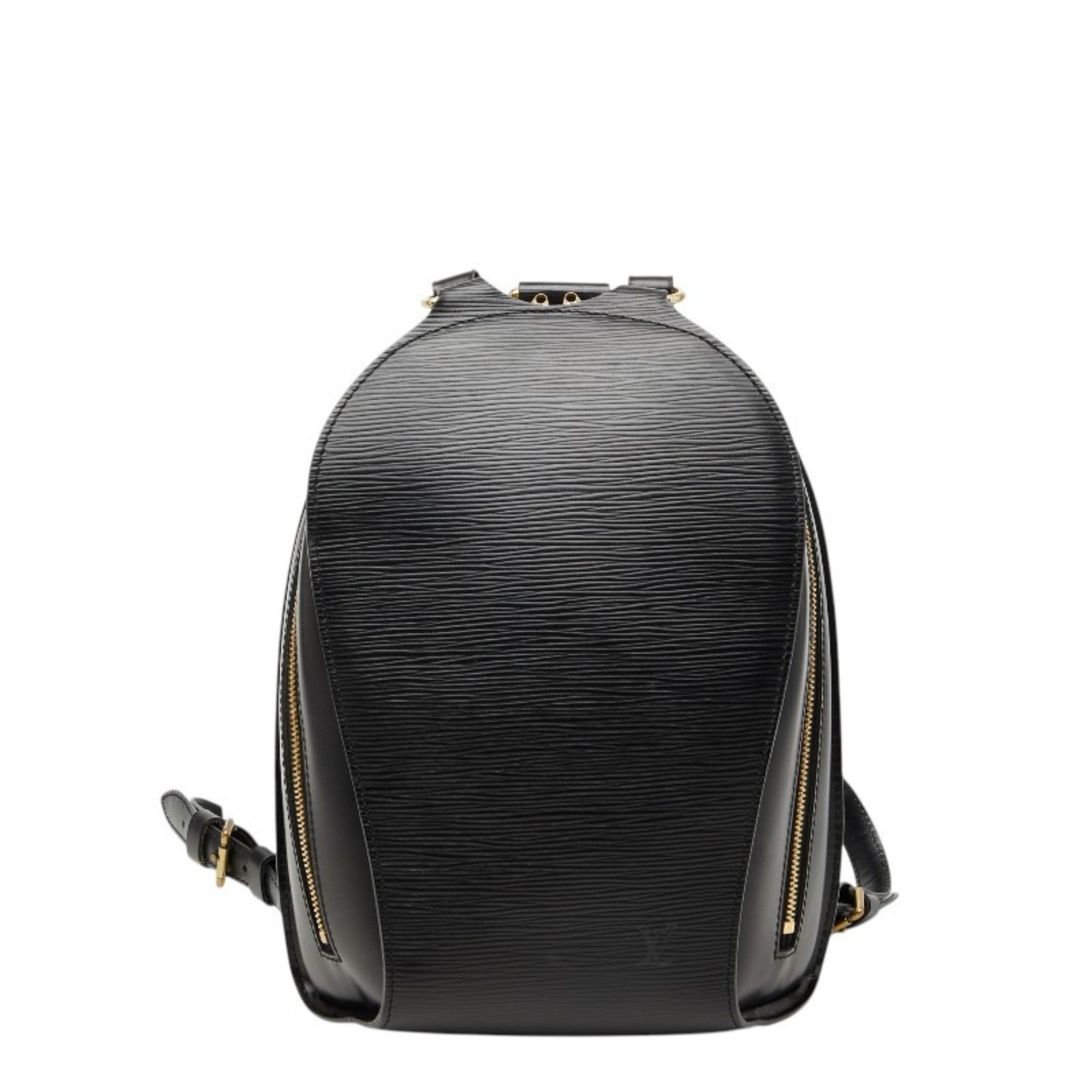 Louis Vuitton Black Noir Leather Backpack (Pre-Owned)