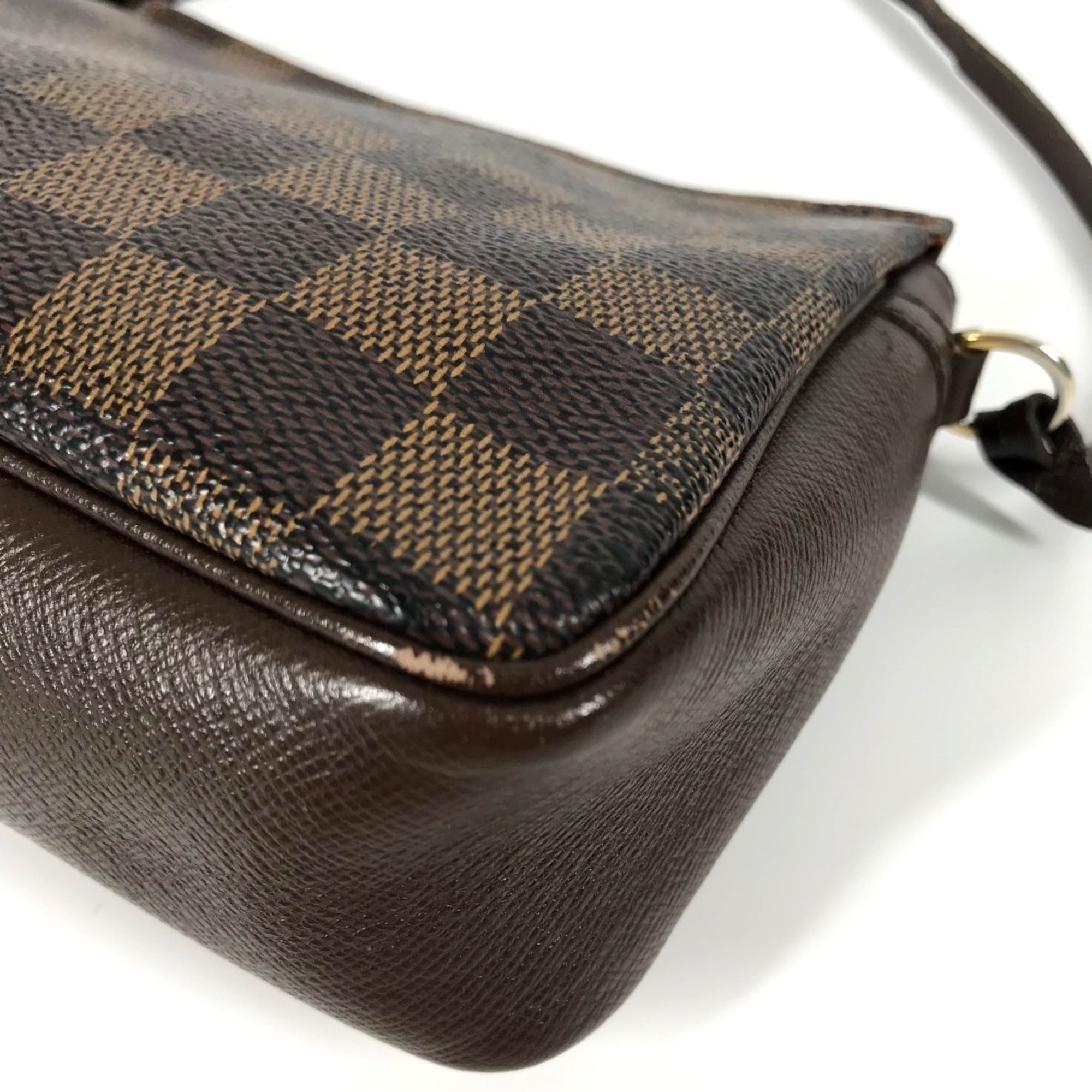 Louis Vuitton Damier Brown Ebene Damier Canvas Handbag Shoulder Bag (Pre-Owned)