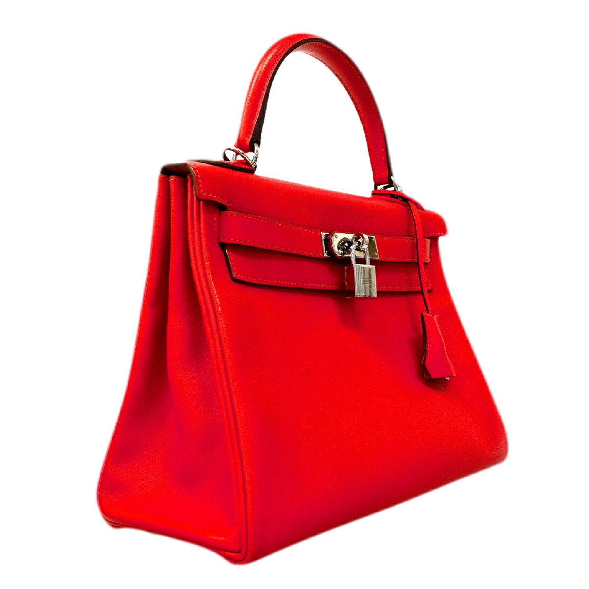 Hermes Red Color Handbag (Pre-Owned)