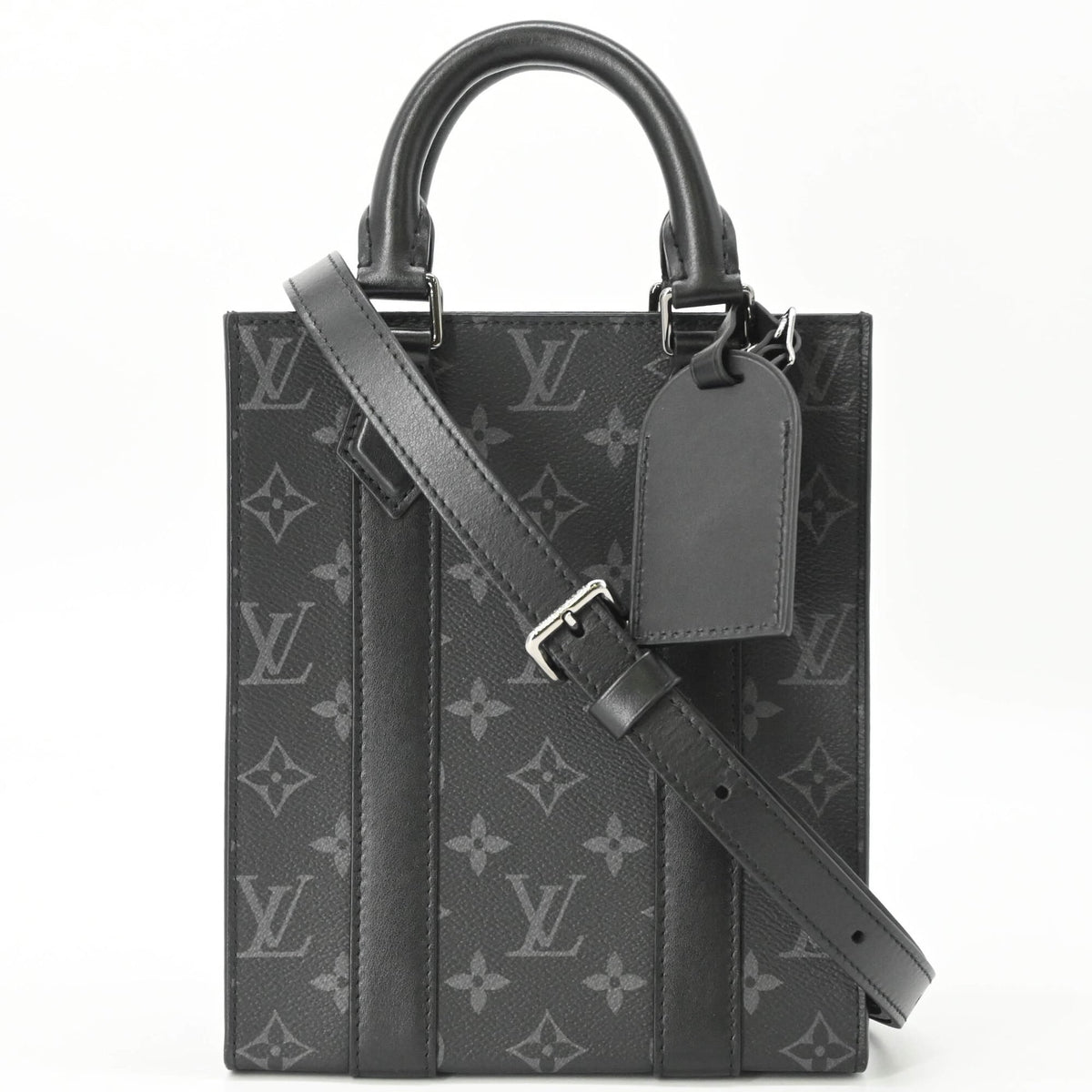 Louis Vuitton Black Monogram Canvas Handbag Shoulder Bag (Pre-Owned)