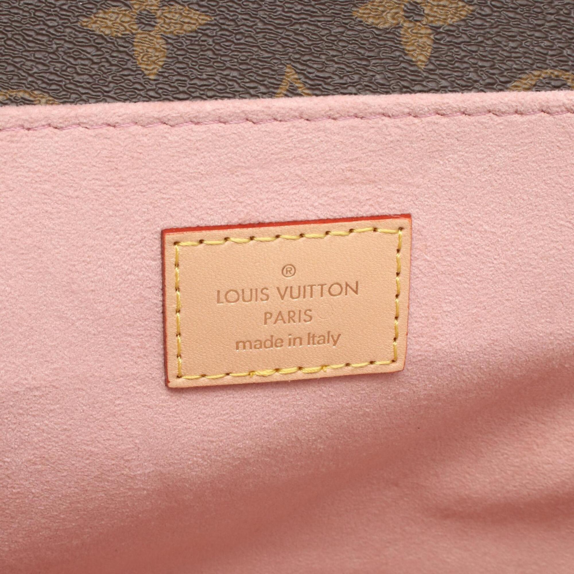Louis Vuitton Brown Multi-Color Coated Canvas Leather Handbag Pochette (Pre-Owned)