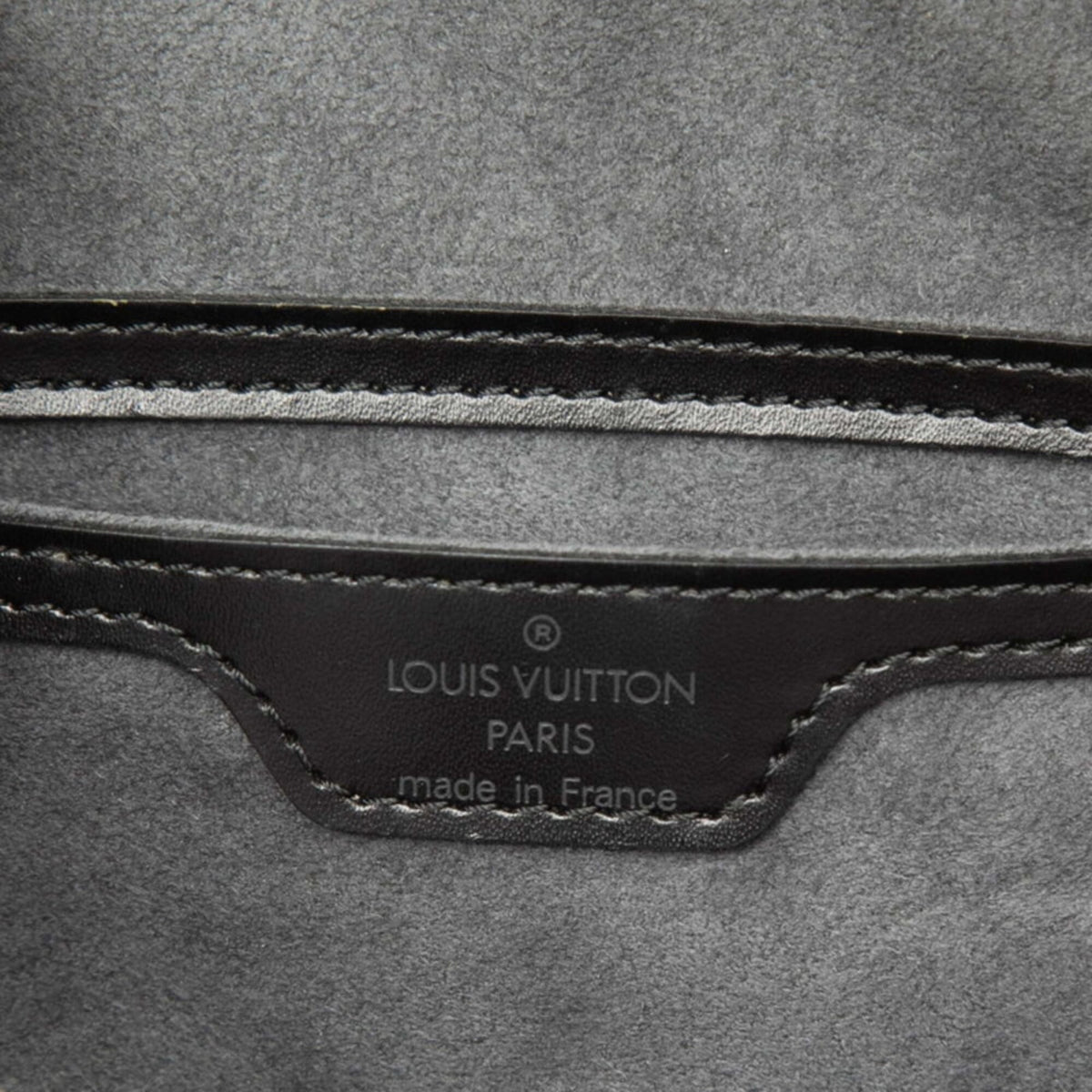 Louis Vuitton Epi Black Noir Leather Handbag Pouch (Pre-Owned)