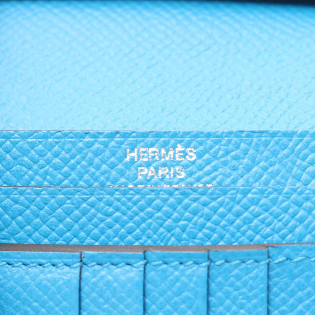 Hermes Blue Epsom Leather Wallet (Bi-Fold) (Pre-Owned)