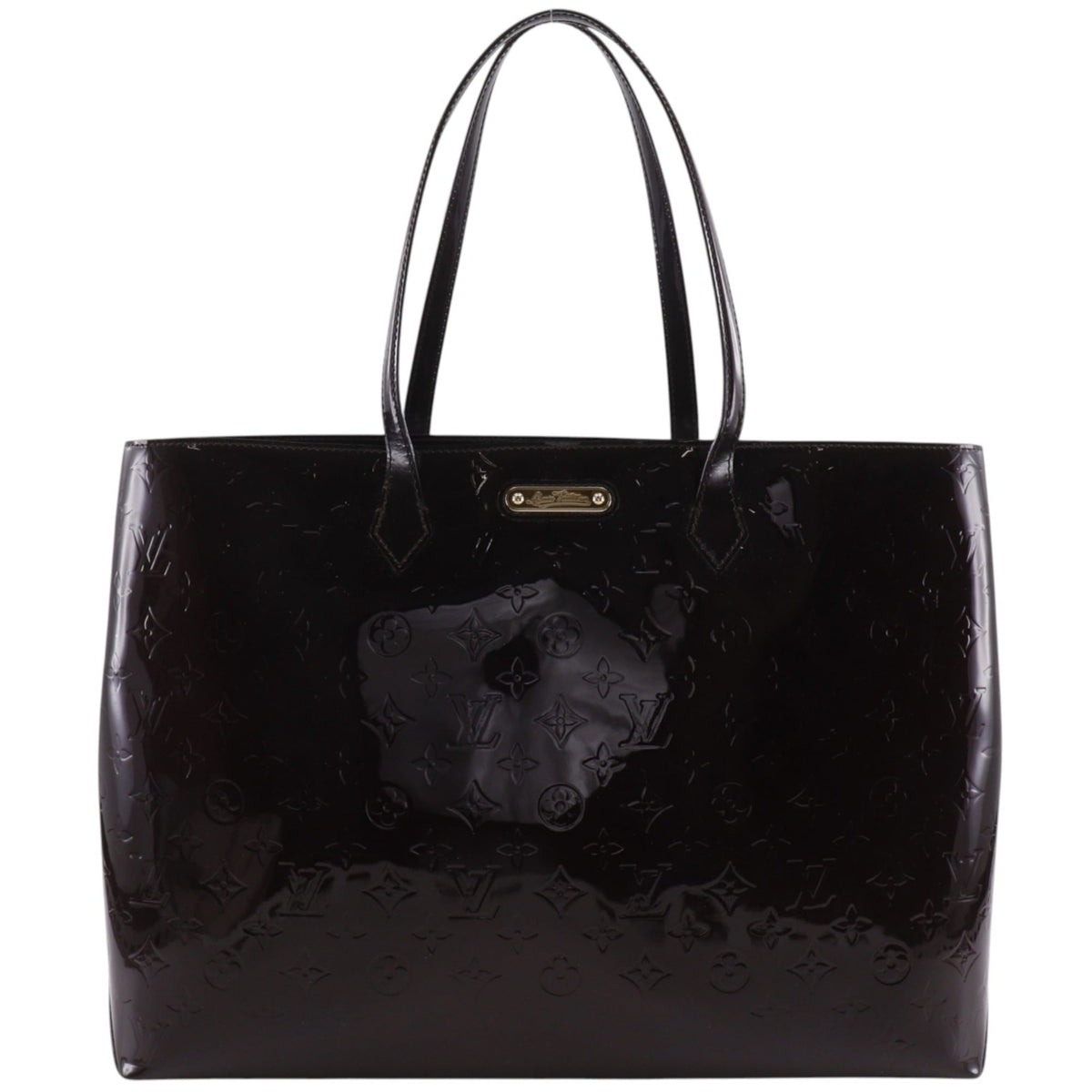 Louis Vuitton Monogram Vernis Red Color Wine Monogram Vernis Tote Bag (Pre-Owned)