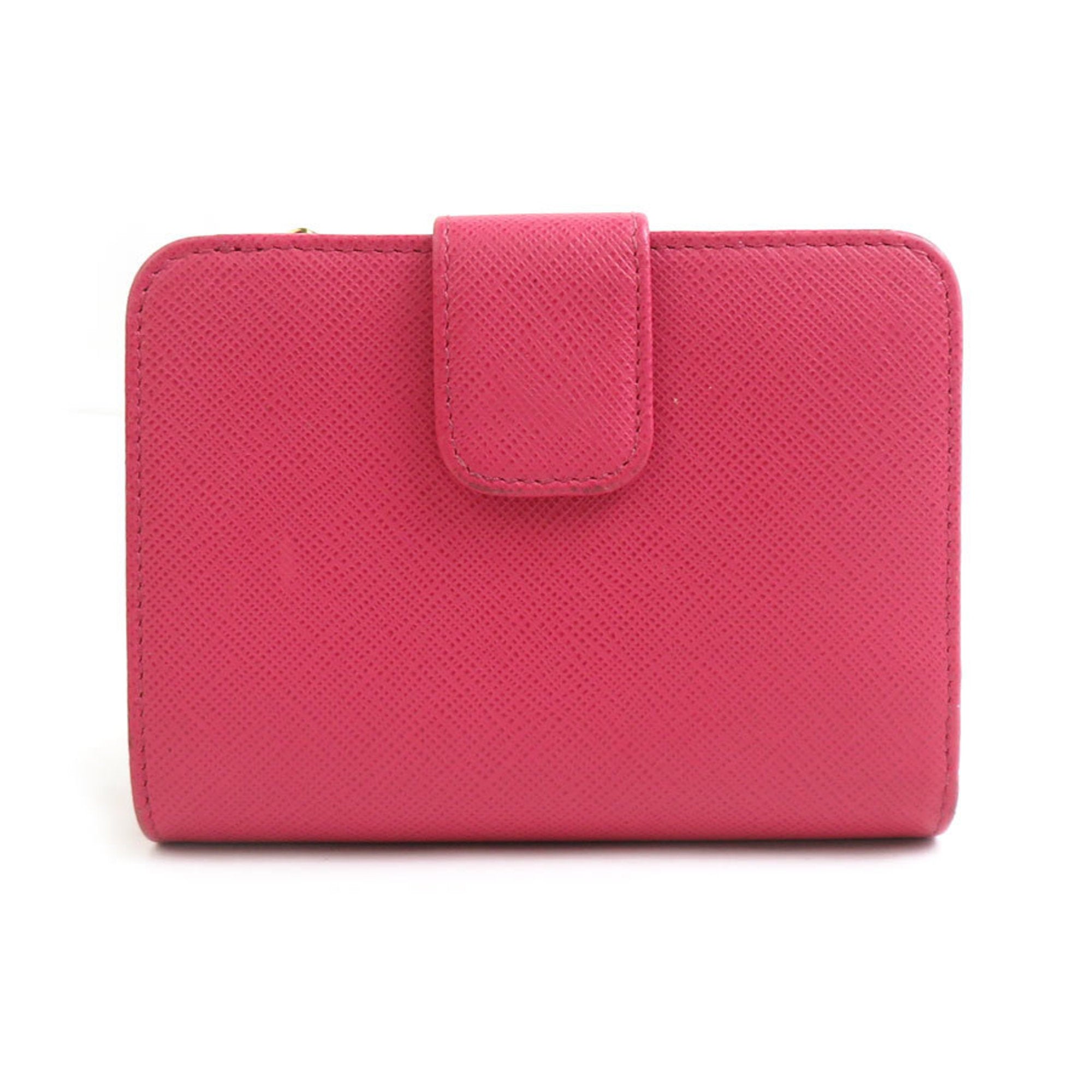 Prada Pink Leather Wallet (Bi-Fold) (Pre-Owned)