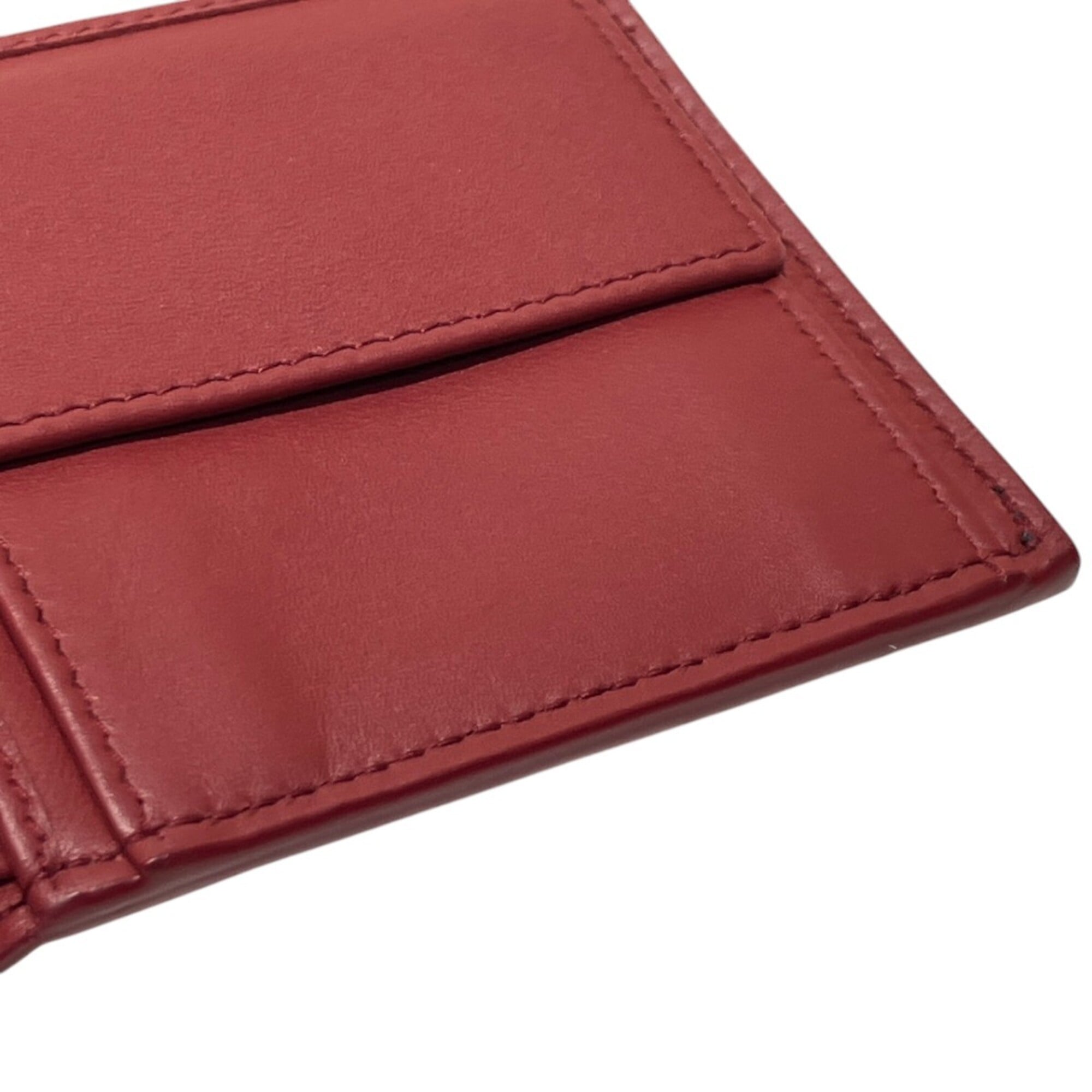 Bottega Veneta Intrecciato Blue Leather Wallet (Bi-Fold) (Pre-Owned)