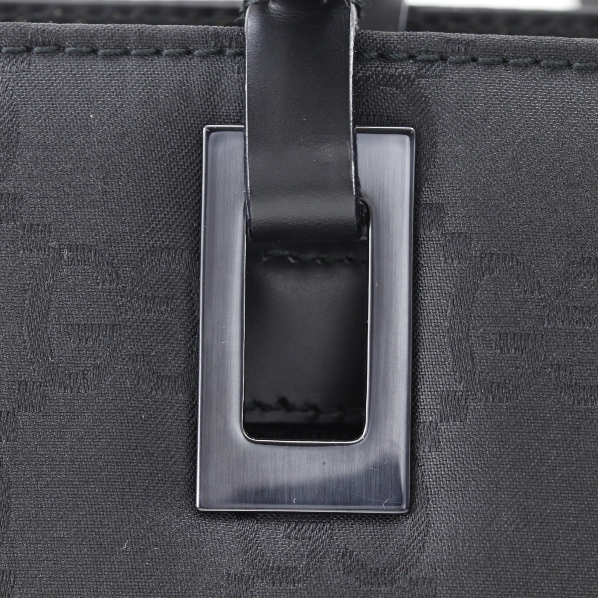 Gucci Black Nylon Canvas Tote Bag (Pre-Owned)