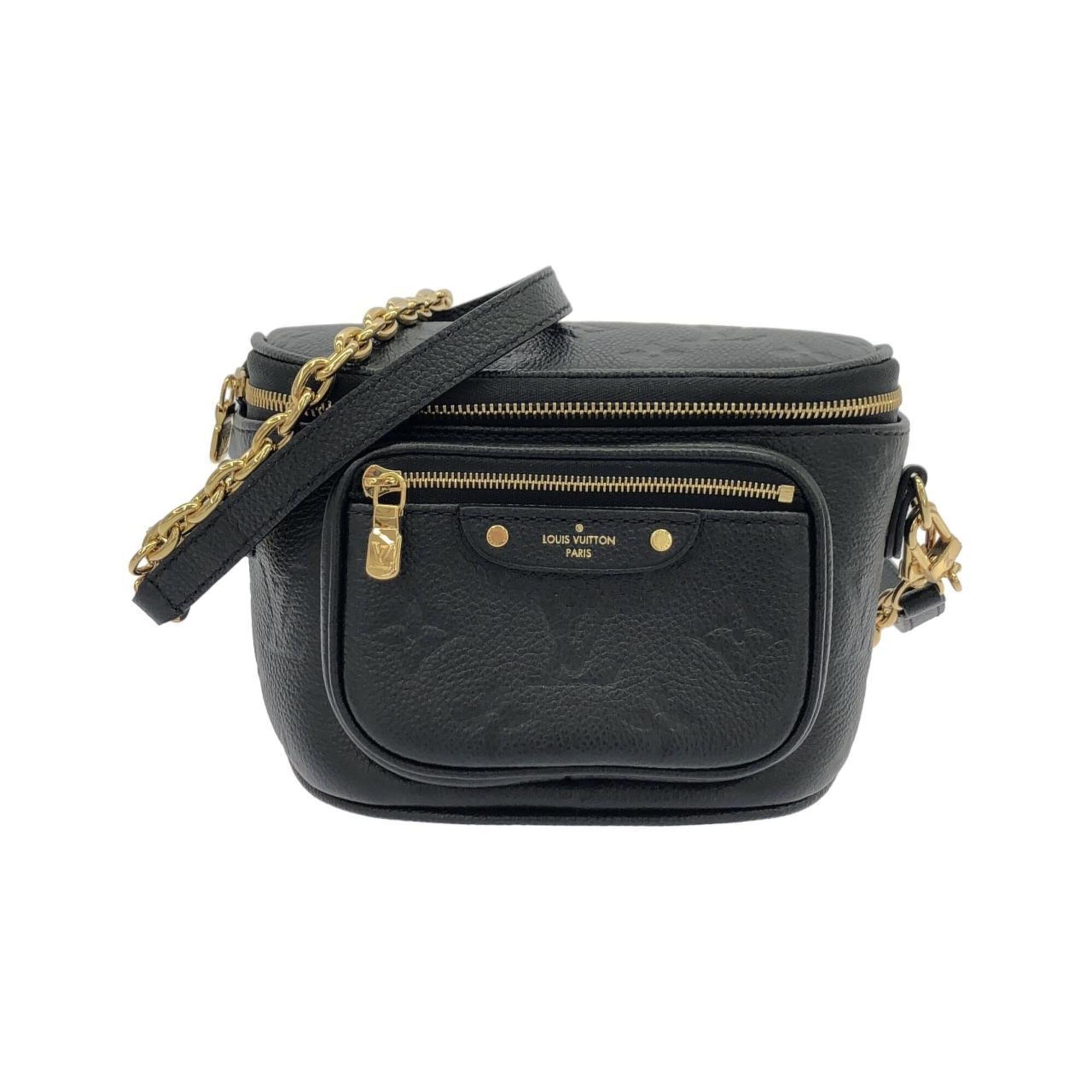 Louis Vuitton Black Leather Handbag (Pre-Owned)