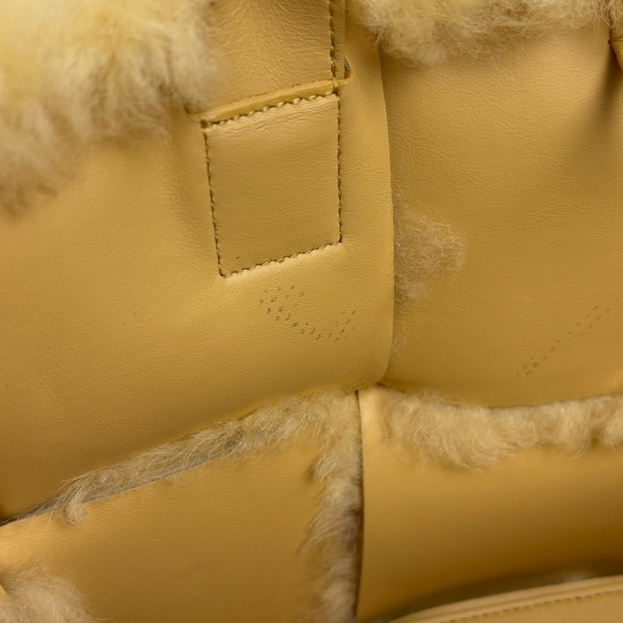Bottega Veneta Intrecciato Yellow Leather Tote Bag (Pre-Owned)