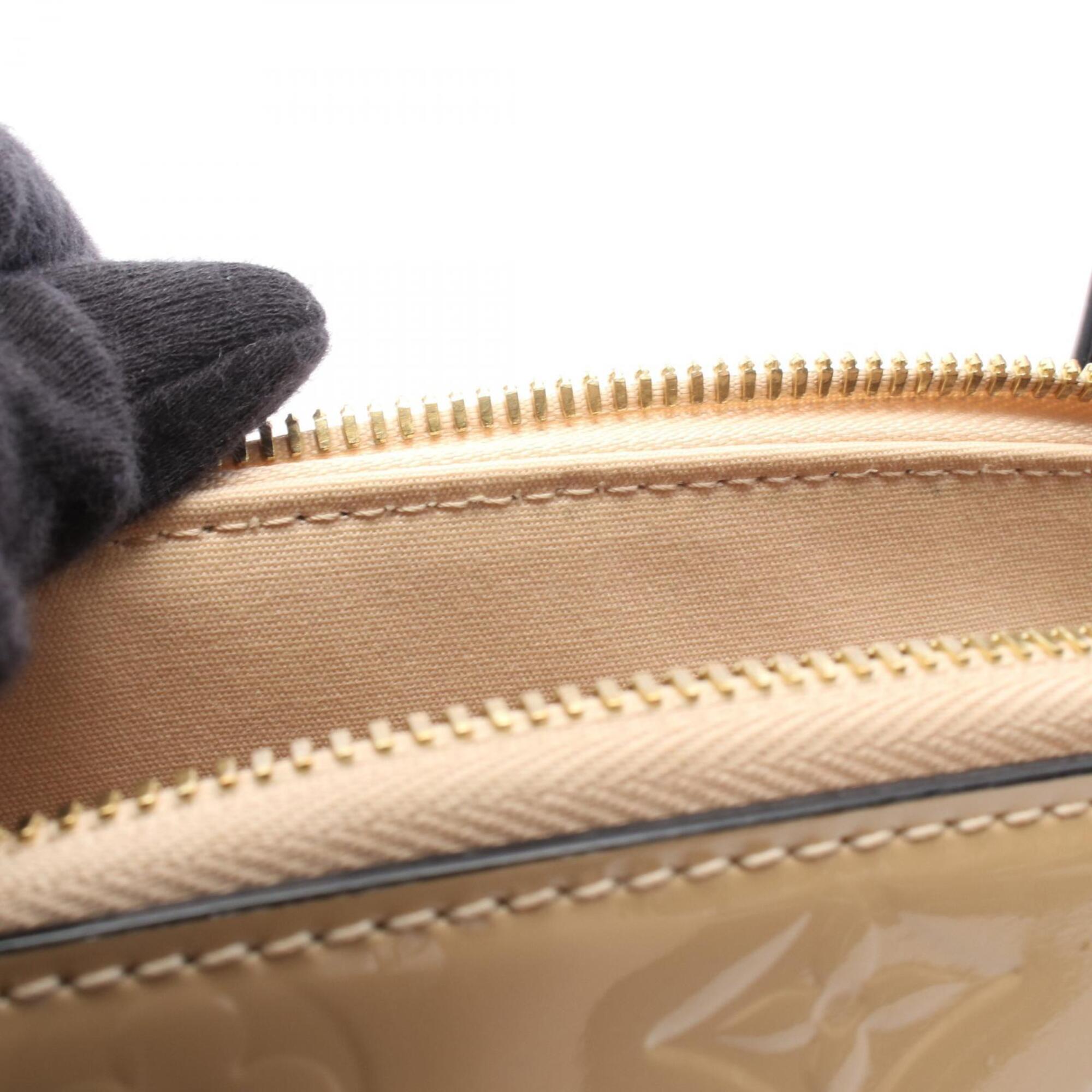 Louis Vuitton Beige Black Dune Vernis Handbag (Pre-Owned)