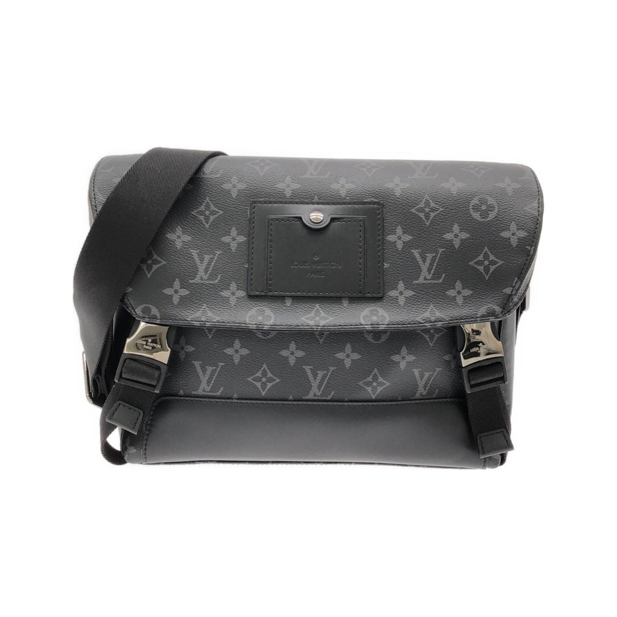 Louis Vuitton Black Coated Canvas Shoulder Bag (Pre-Owned)