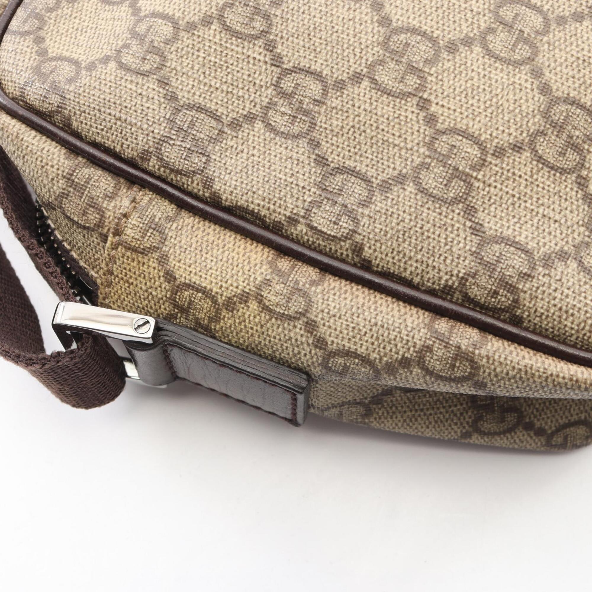 Gucci Beige Brown Pvc Leather Handbag Shoulder Bag (Pre-Owned)