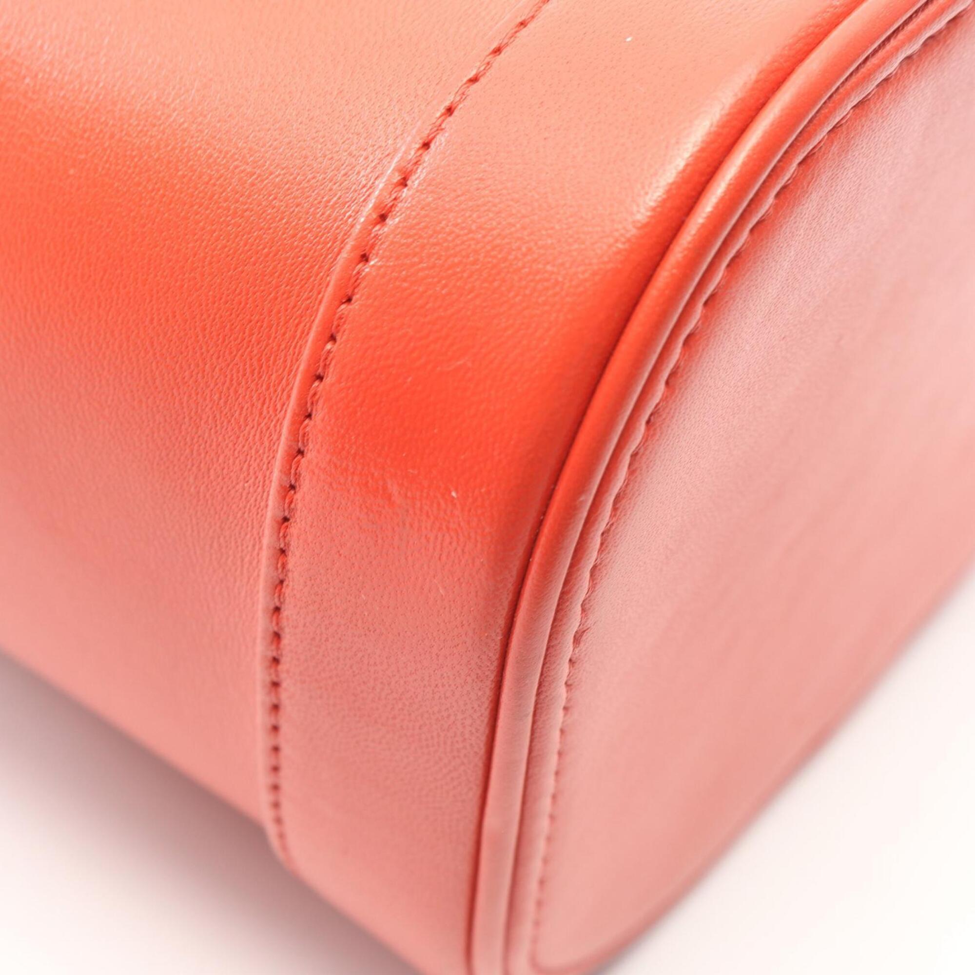 Chanel Red Color Leather Handbag (Pre-Owned)