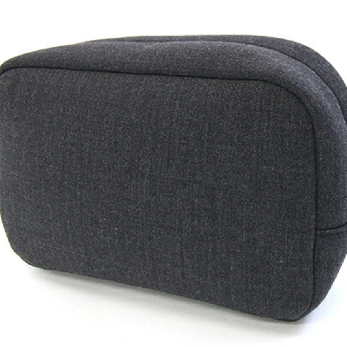 Prada Gray Canvas Handbag Pouch (Pre-Owned)
