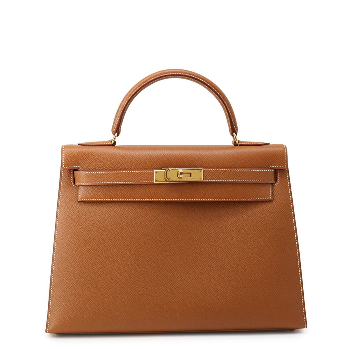 Hermes Gold Courchevel Leather Handbag (Pre-Owned)