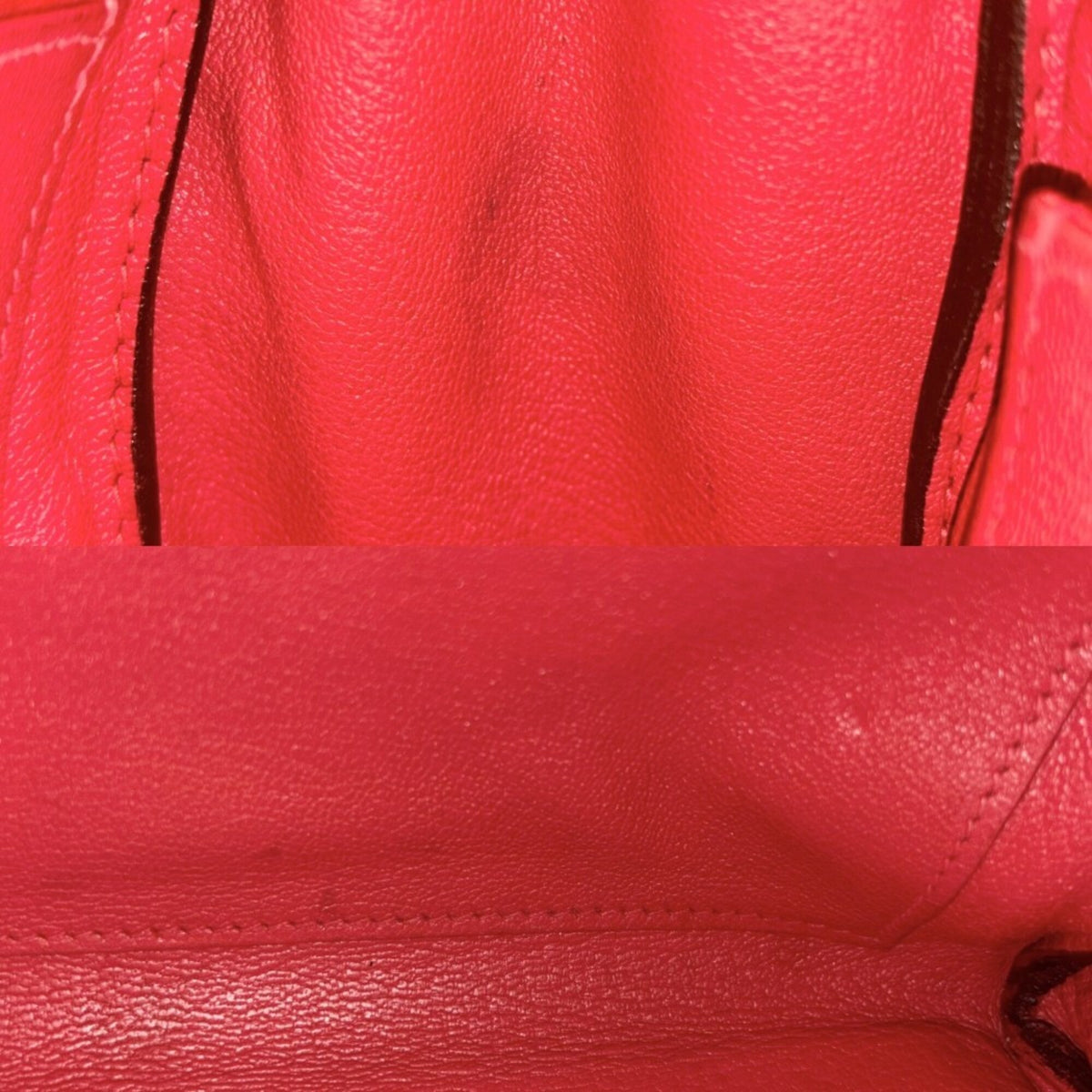 Hermes Orange Red Taurillon Clemence Leather Handbag Shoulder Bag (Pre-Owned)