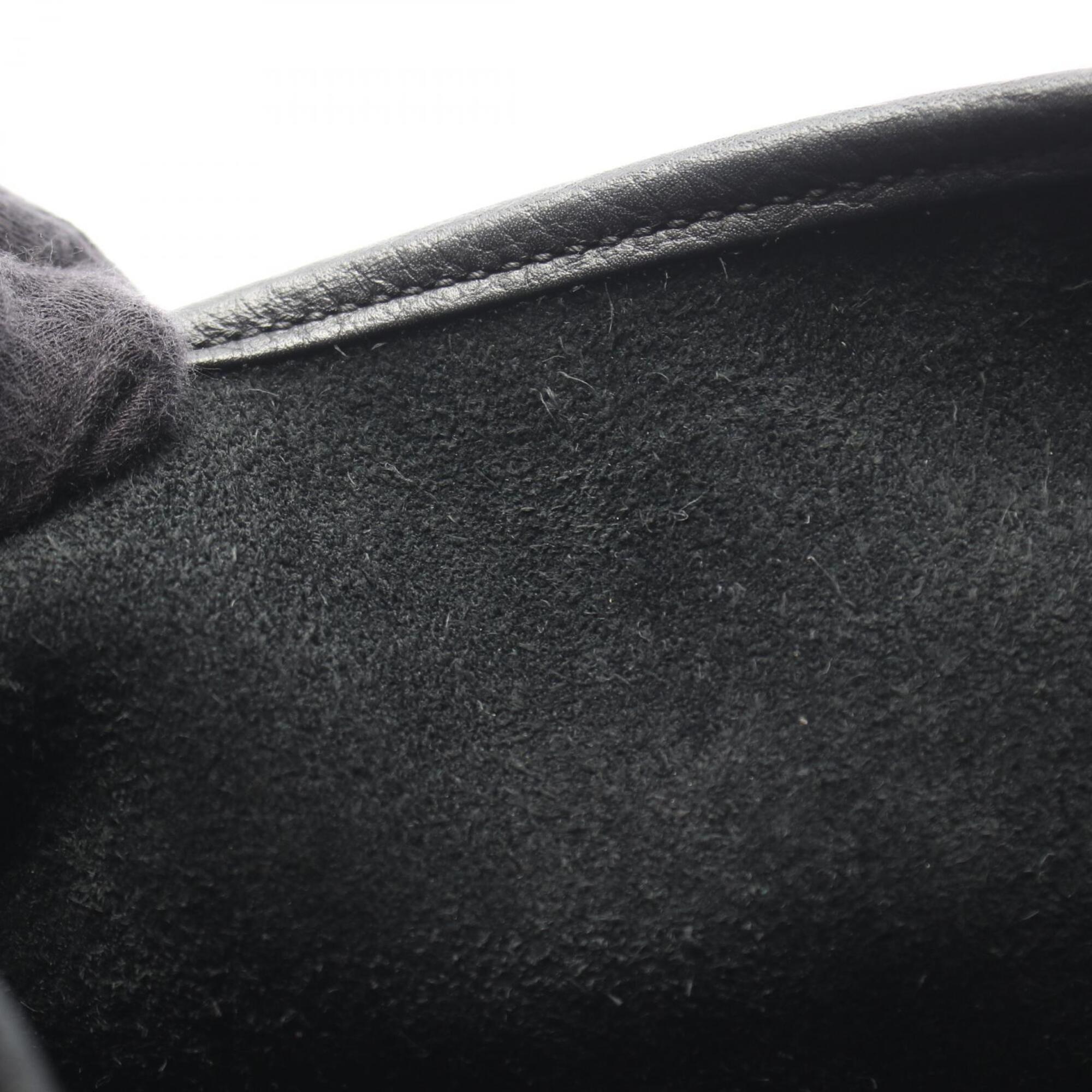Hermes Black Taurillon Clemence Leather Shoulder Bag (Pre-Owned)