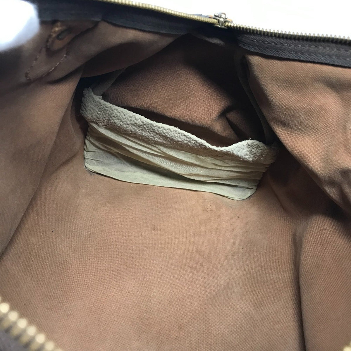 Louis Vuitton Brown Monogram Canvas Boston Bag Handbag Tote Bag (Pre-Owned)