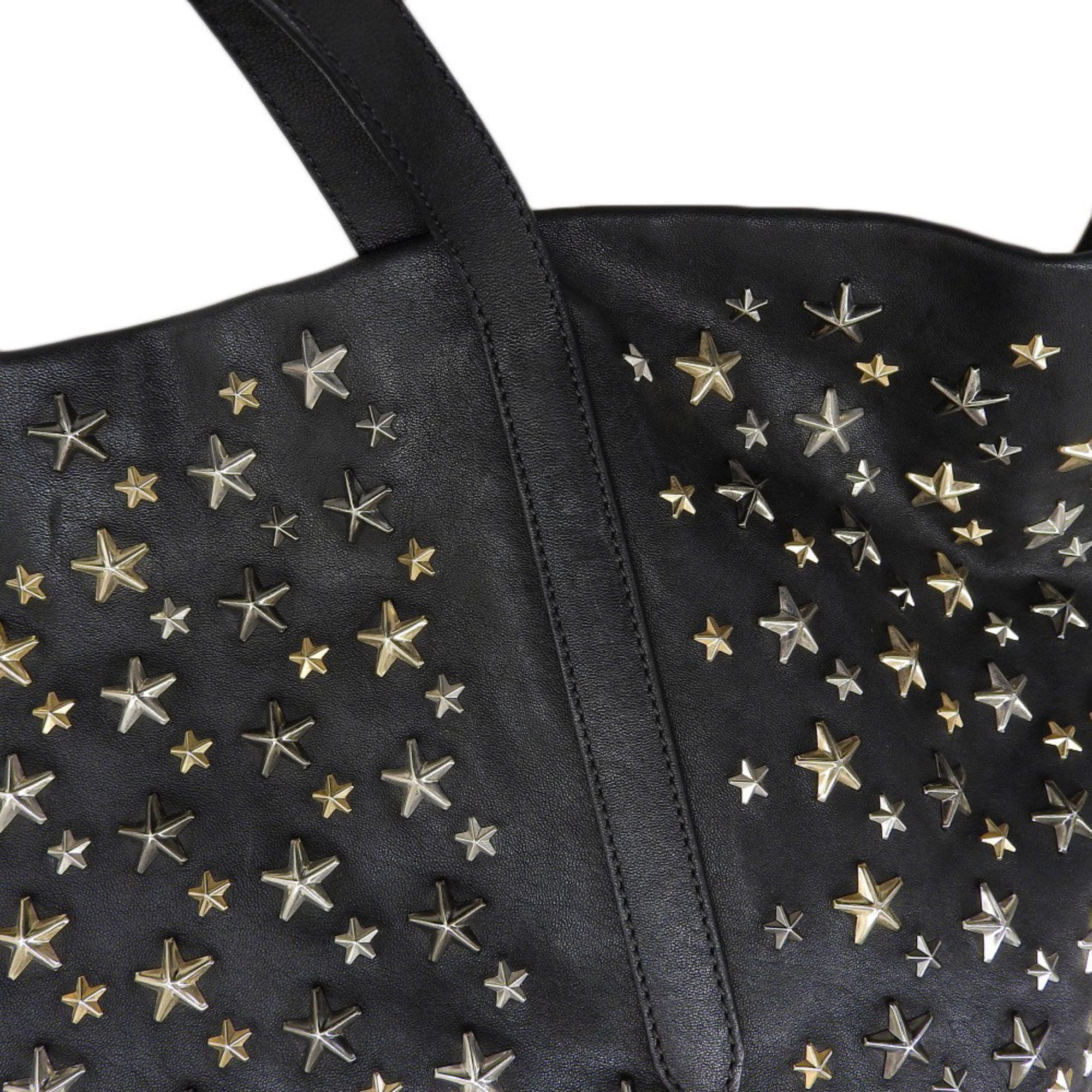 Jimmy Choo Black Leather Tote Bag (Pre-Owned)