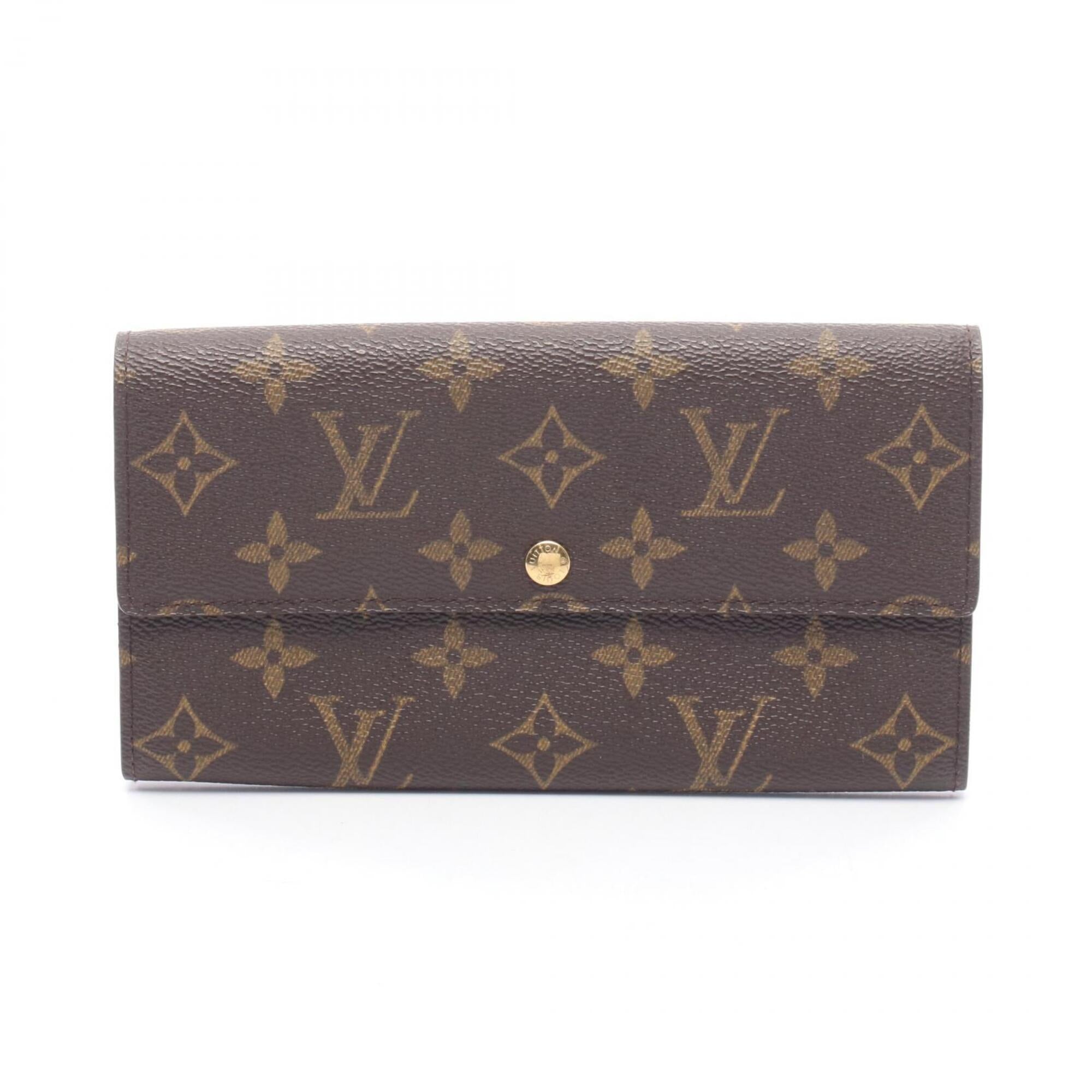 Louis Vuitton Brown Monogram Monogram Long Wallet (Bi-Fold) (Pre-Owned)