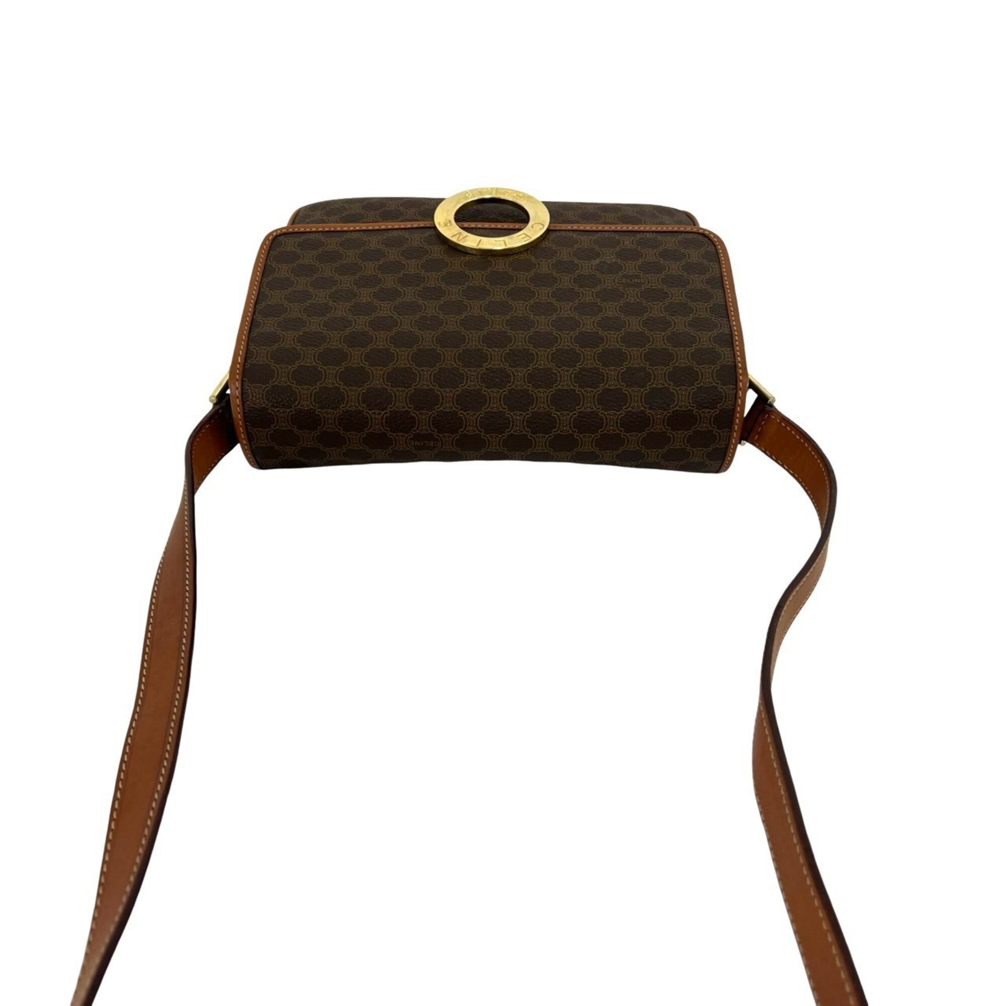 Celine Brown Leather Pvc Shoulder Bag (Pre-Owned)