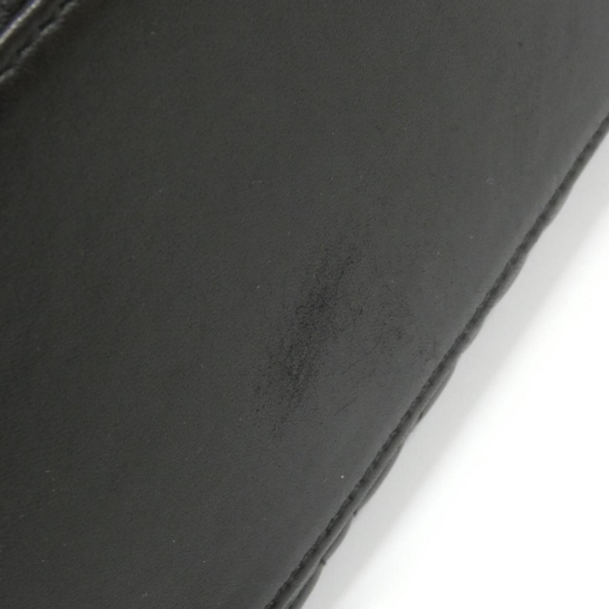 Christian Dior Lady Dior Black Leather Handbag (Pre-Owned)
