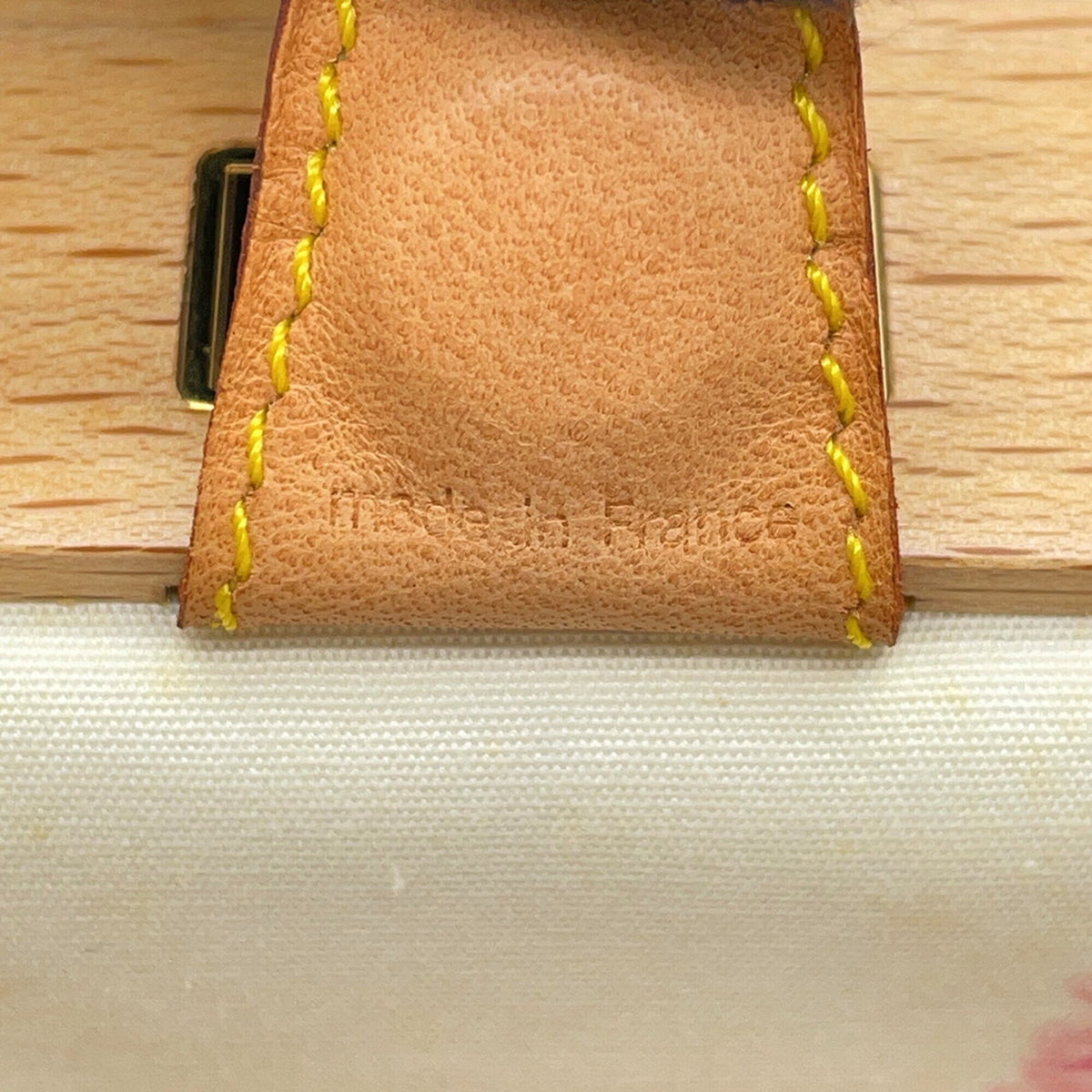Louis Vuitton Blanc Monogram Satin Handbag (Pre-Owned)