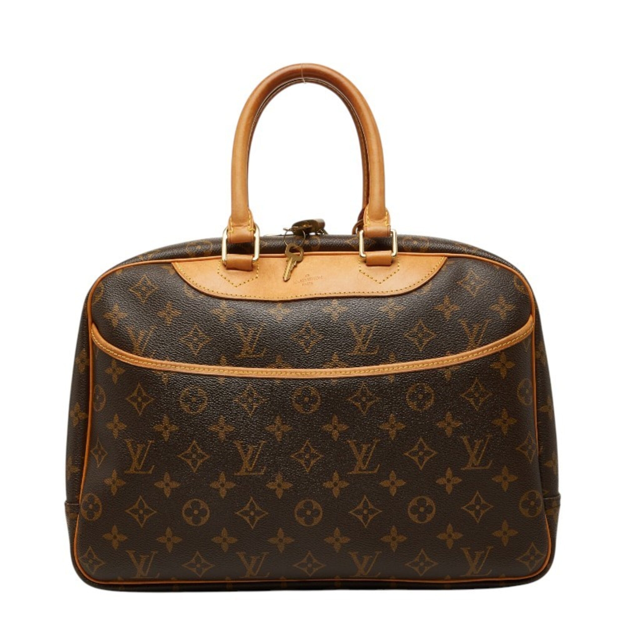 Louis Vuitton Brown Pvc Leather Handbag (Pre-Owned)