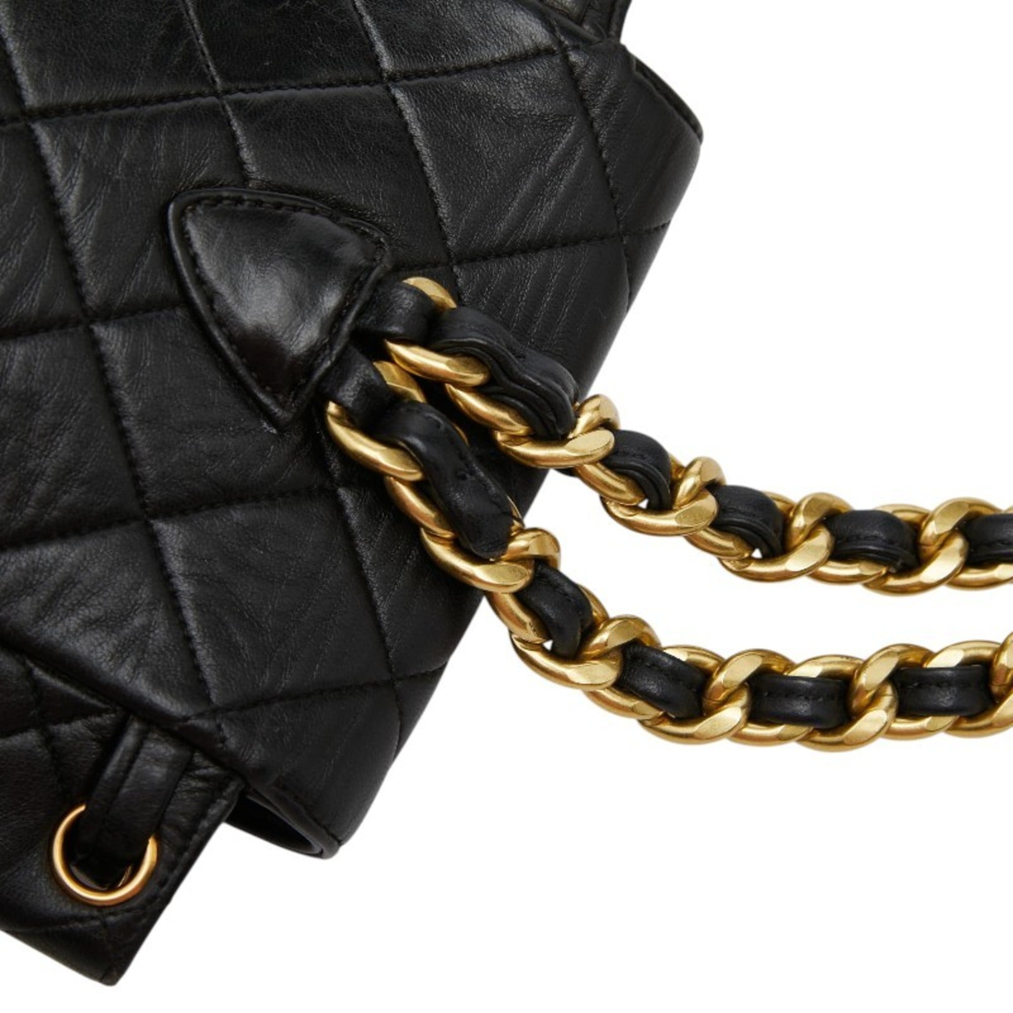 Chanel Black Leather Backpack (Pre-Owned)